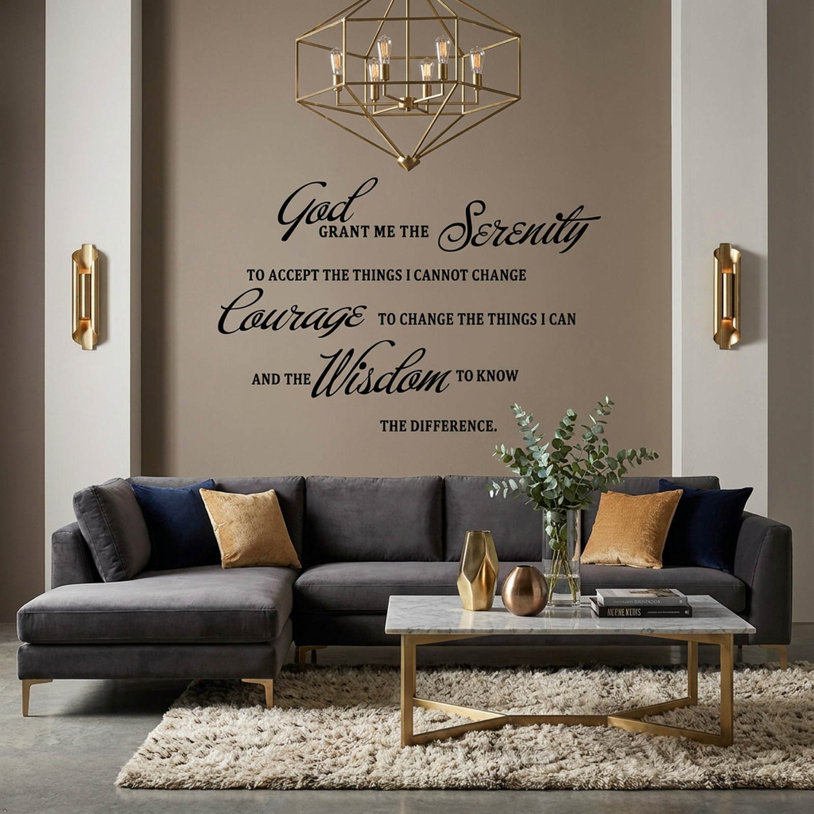 GOD Grant ME The Serenity Prayer Bible Art Quote Vinyl Wall Stickers Decal Décor