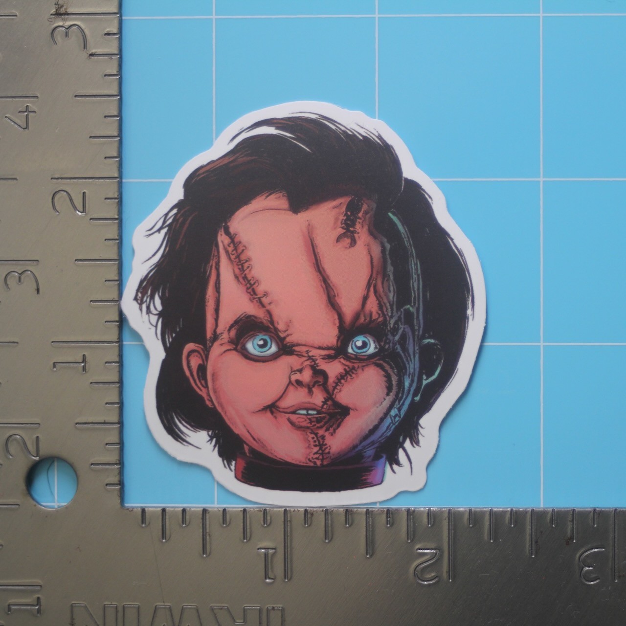 Child's Play Sticker (CHUCKY) Horror Movie, Matte PVC Decal