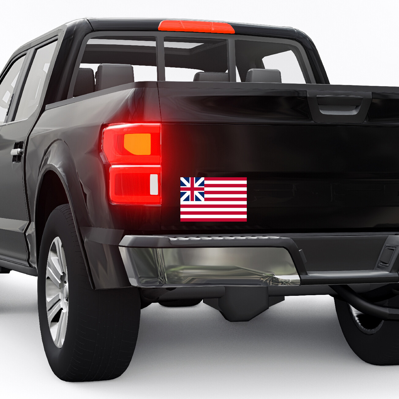 GRAND UNION Flag Sticker Continental Colours Congress Cambridge American 1776