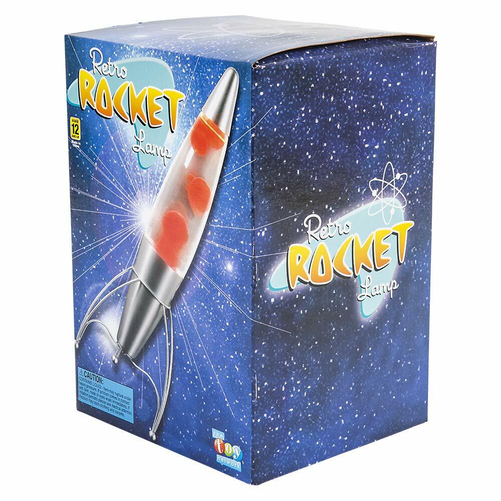 Rhode Island Novelty 18 Inch Blue Rocket Ship Lamp, One Per Order