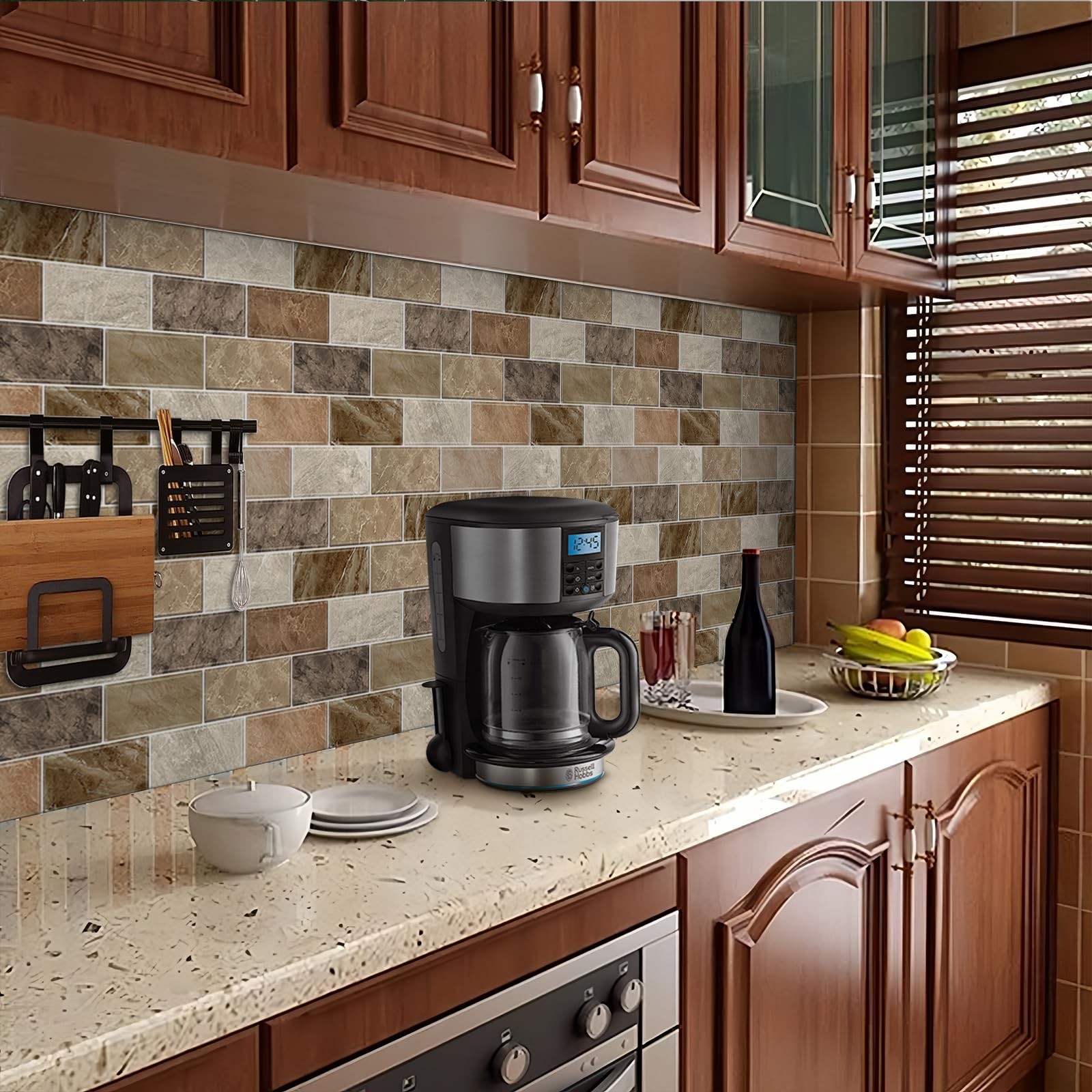 10 Sheets Peel and Stick Backsplash for Kitchen 12"X12" Renter Friendly Backs…