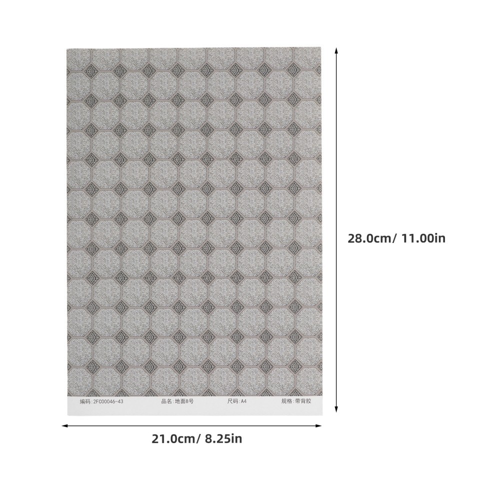 4pcs Miniature Floorboards – Peel and Stick Dollhouse Flooring – Self-Adhesive