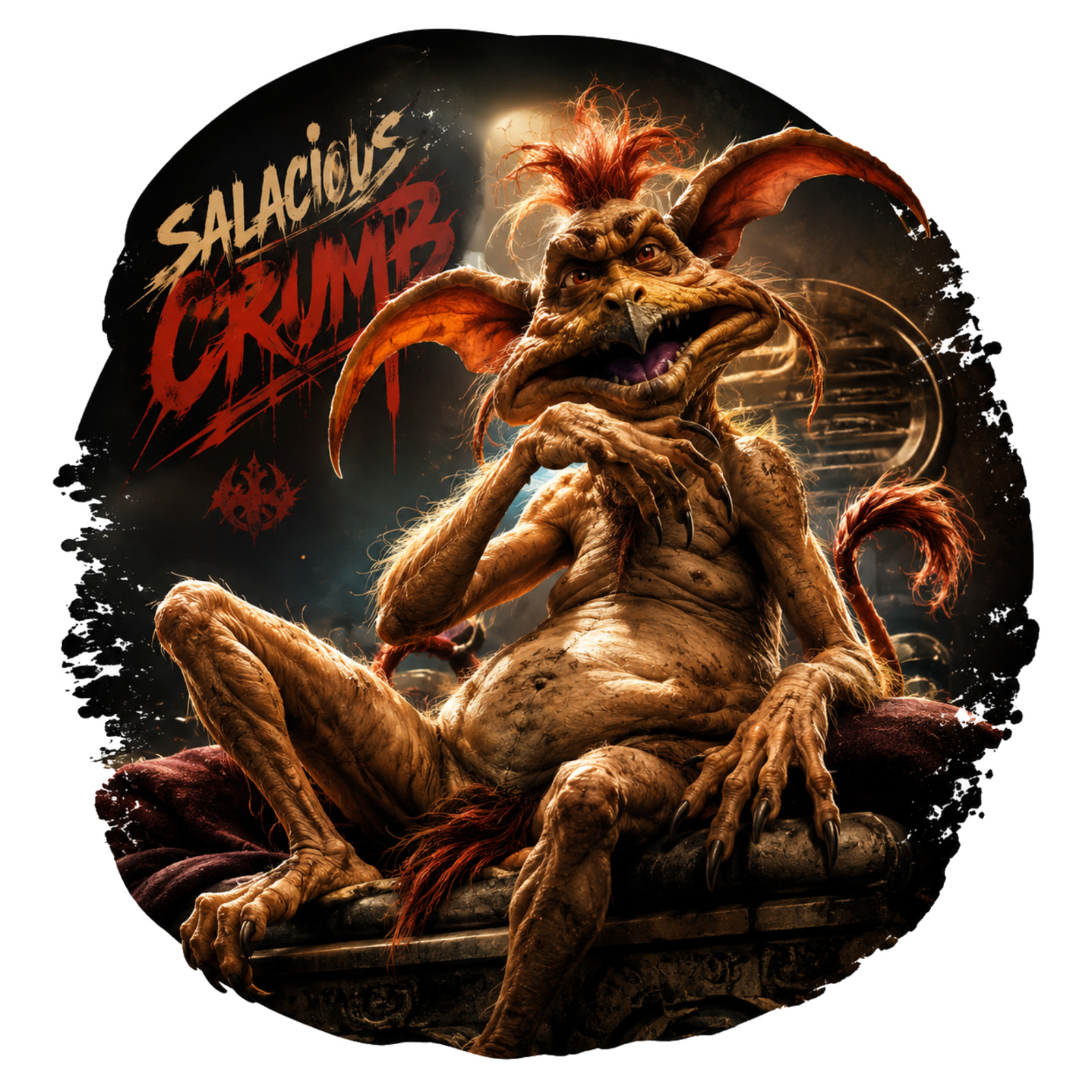 Star Wars Salacious Crumb Inspired Vinyl Sticker | Dark Sci-Fi Creature Decal