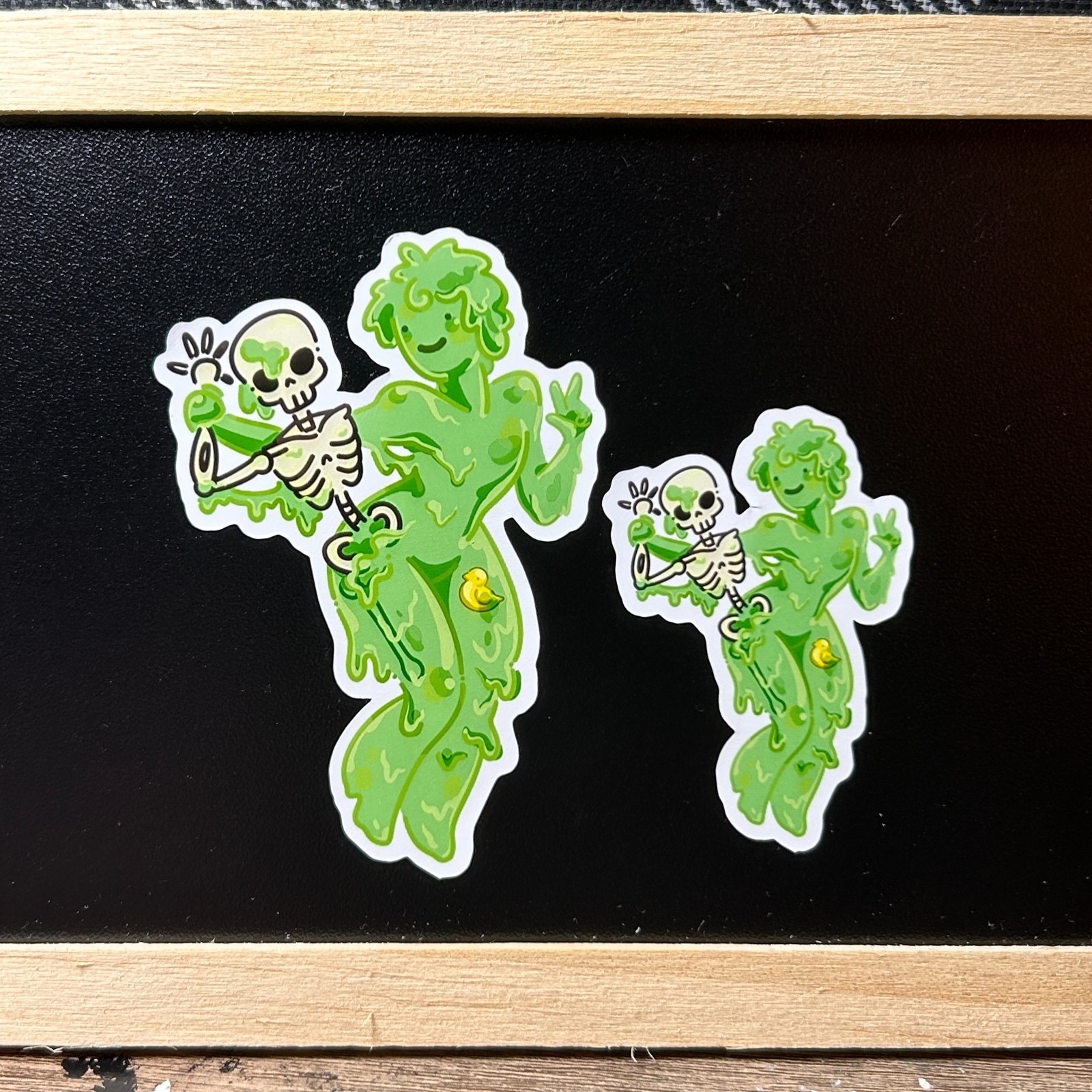 Sticker: Humanoid Cube – Gelatinous Cube, Plasmoid, Dungeons and Dragons, DND