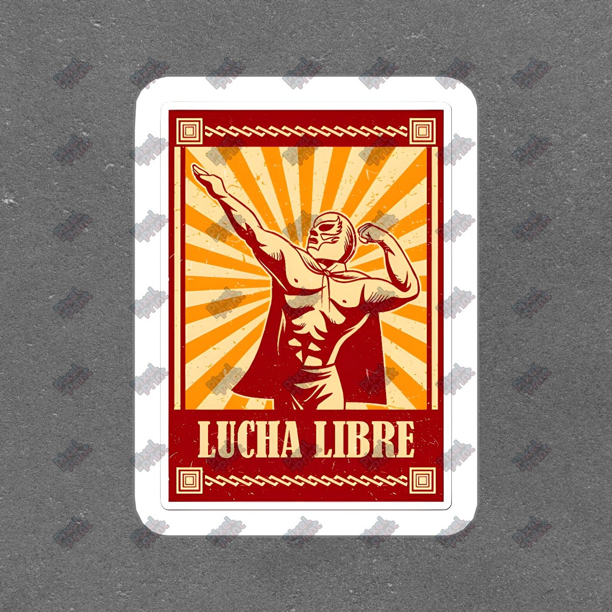 Lucha Libre Vinyl Sticker Wrestling Decal Retro Mexican Wrestling Art #663995