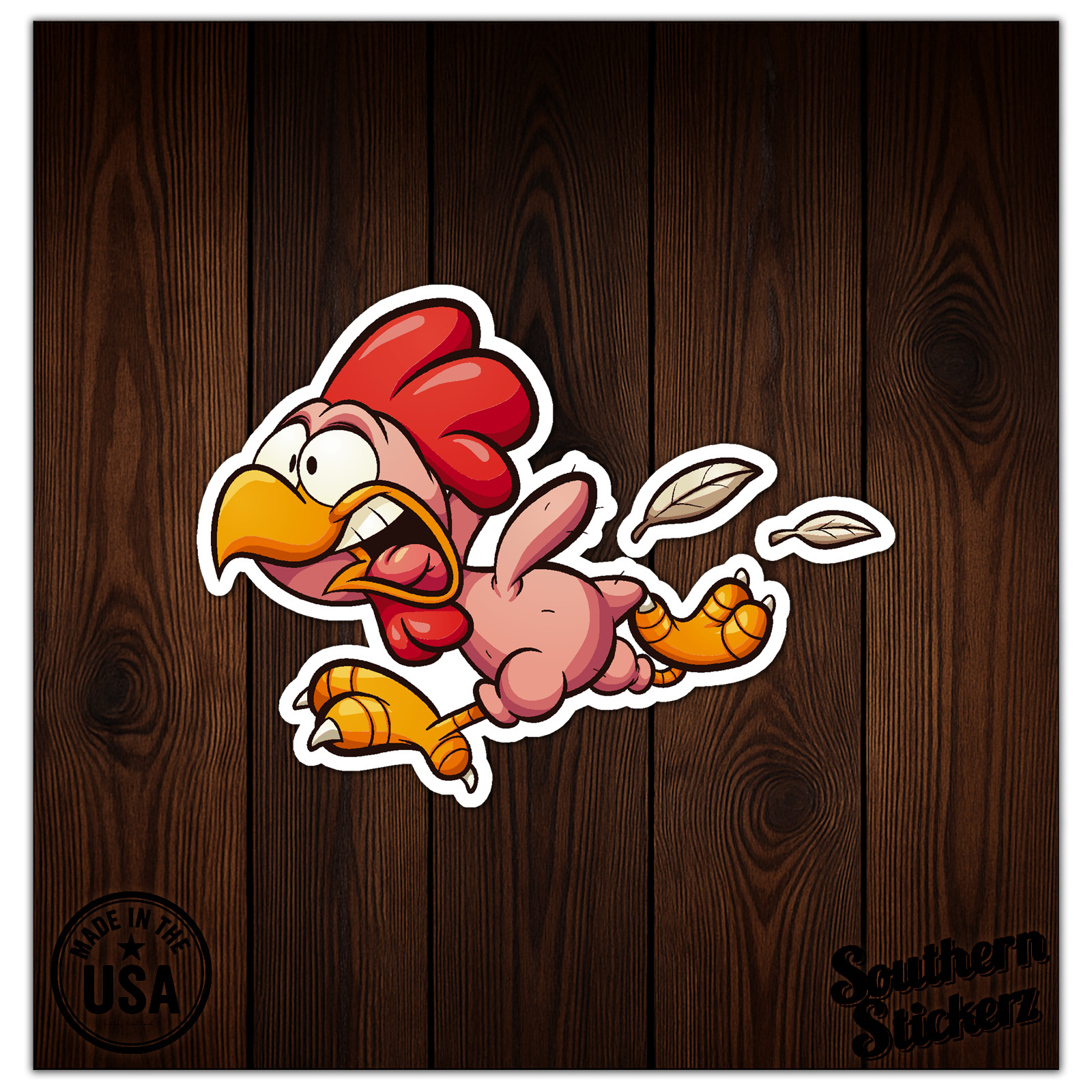 Plucked Chicken – Vinyl Decal Sticker – Car Window Laptop – ebn11786