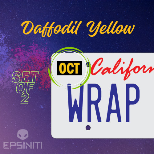 ANY MONTH – California License Plate Wrap DIY Month Sticker
