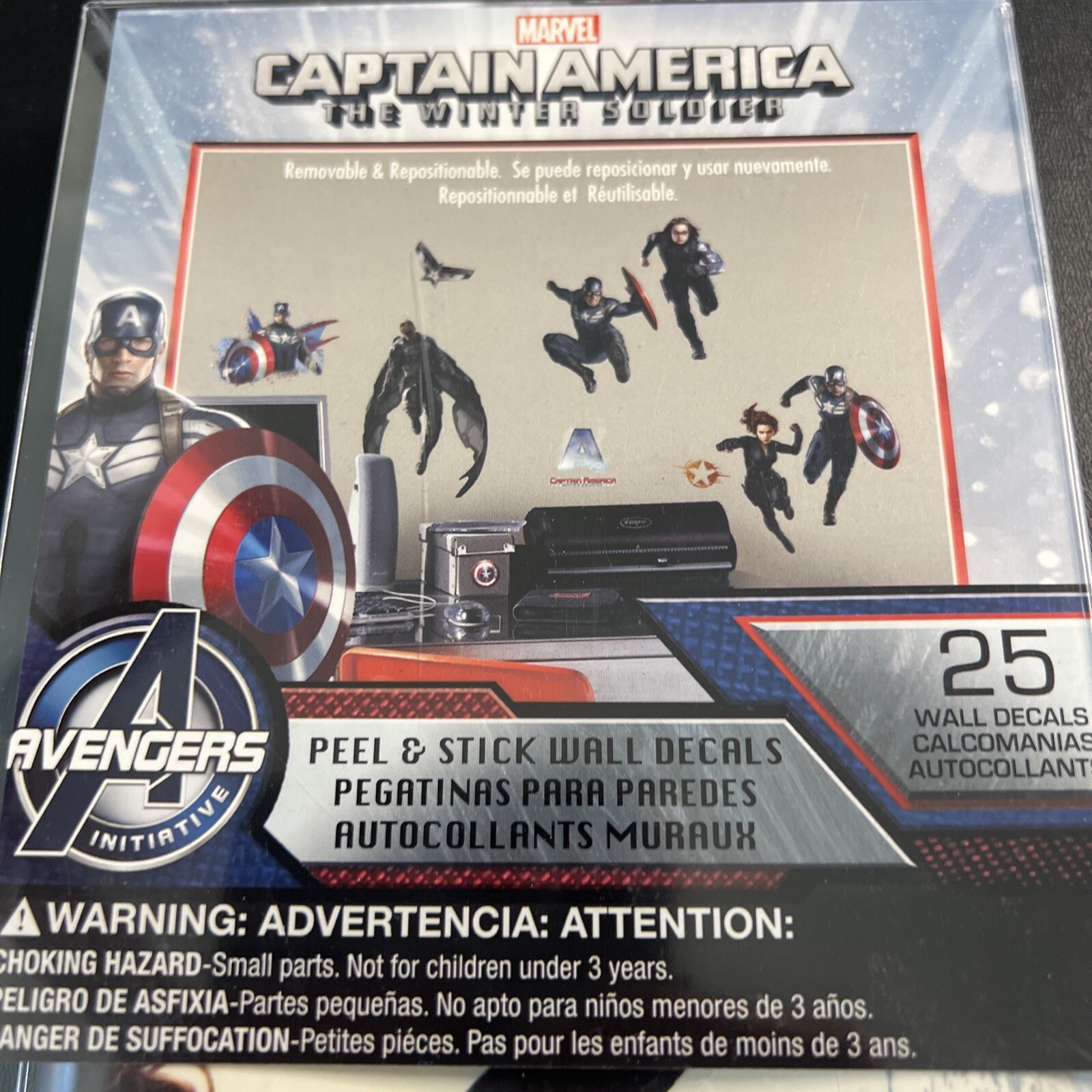 Roommates marvel Captain America Peel and stick wall decals