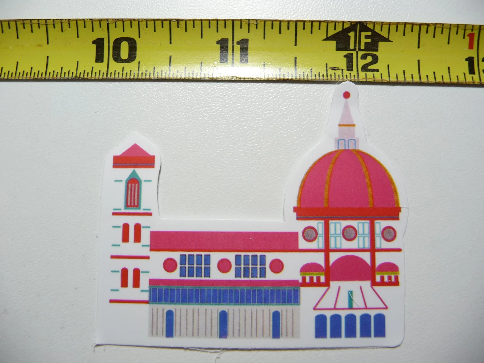 ITALY TRADITIONAL CHURCH SMALL STICKER DECAL VACATION TRIP VISIT MEMORIES