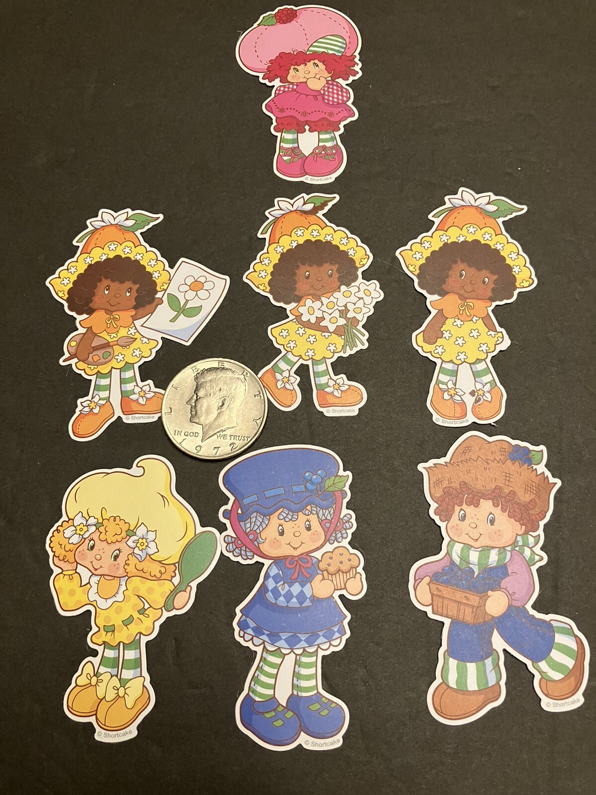 Strawberry Shortcake Matte Retro Vintage Design Stickers Pack Of 40