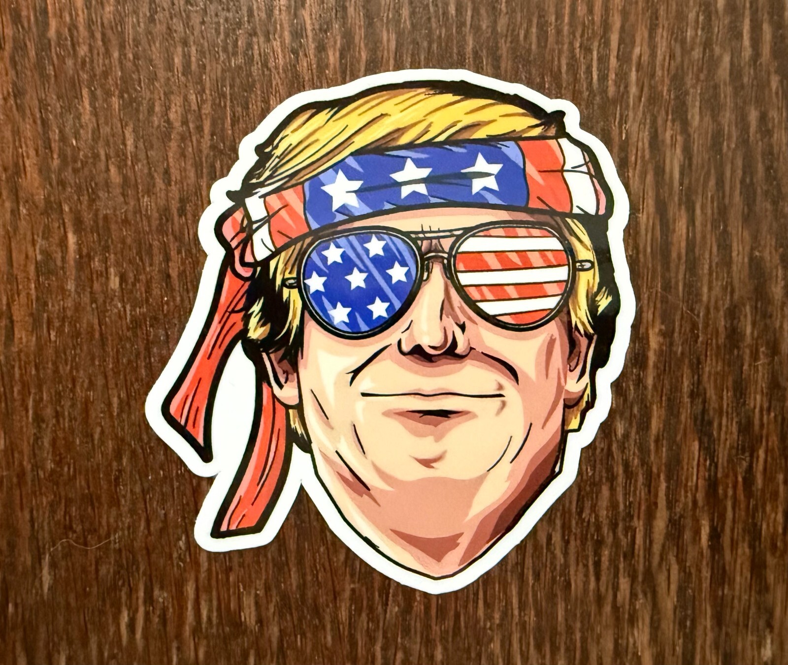 Donald Trump American Cartoon Sticker