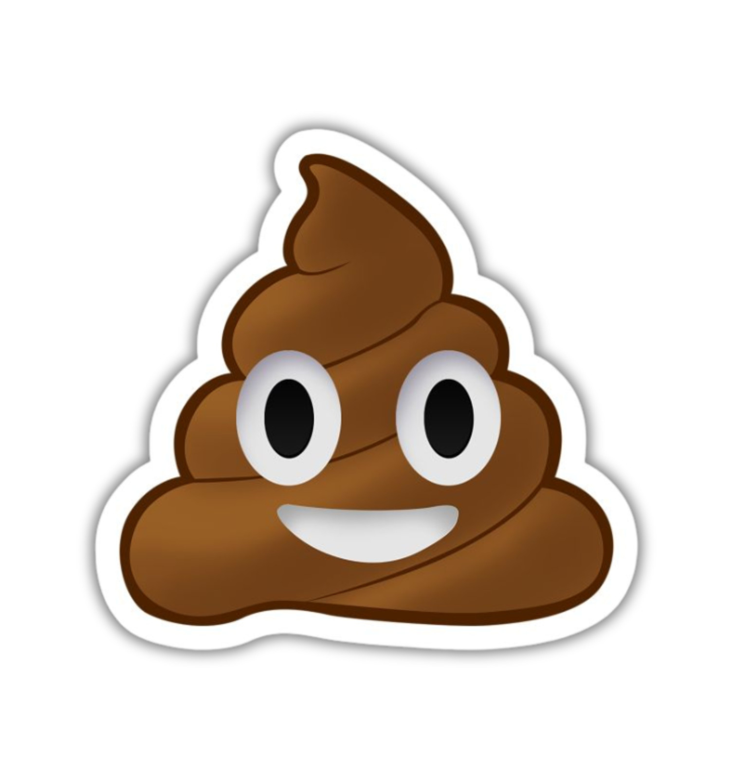 Poop Emoji Fridge Magnet or Laptop Sticker