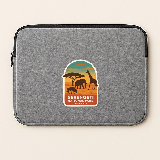 Serengeti National Park Tanzania Iron On Heat Transfer Vinyl HTV Symbolic