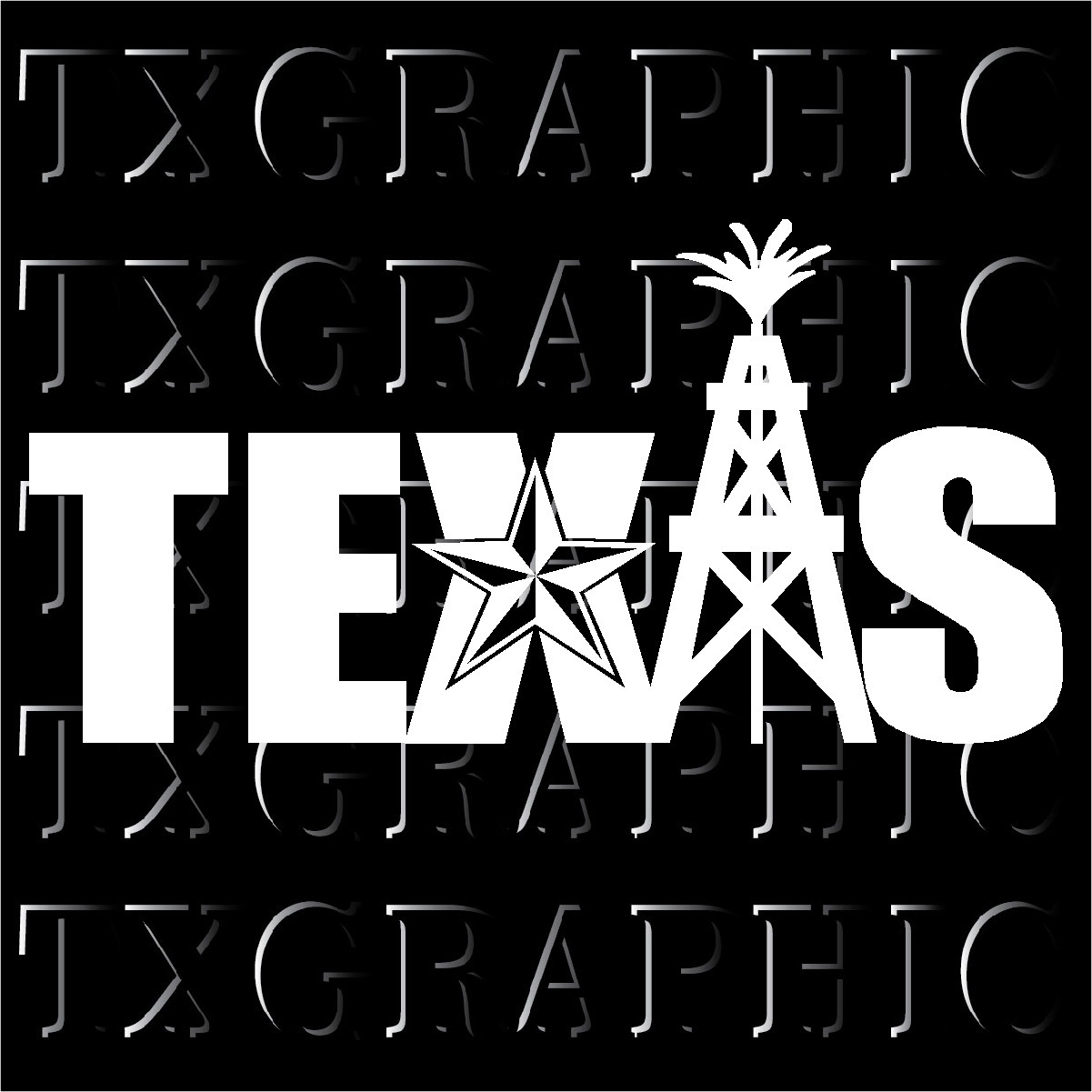 TEXAS Decal OIL RIG LONE STAR Nautical Vinyl Sticker CAR Window Bumper Boat