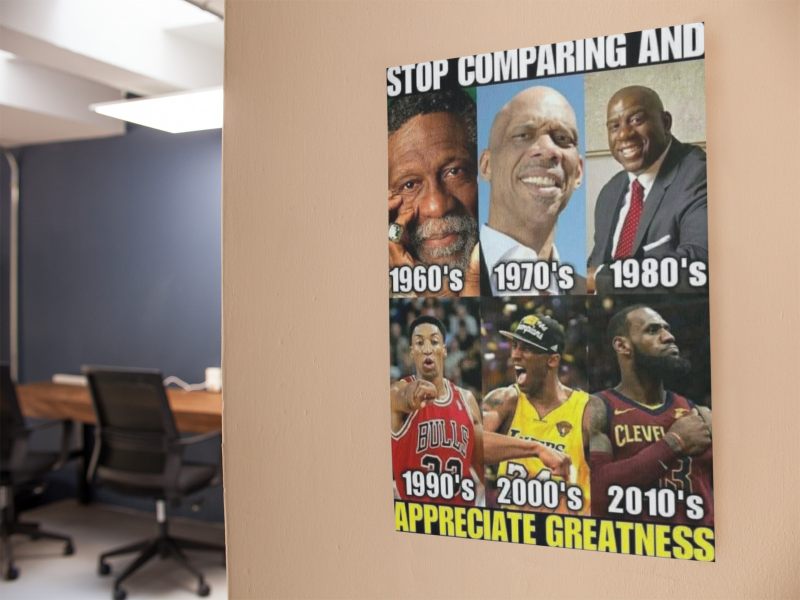 Basketball Appreciate Greatness Wall Vinyl Decal Poster Print Removable Adhesive