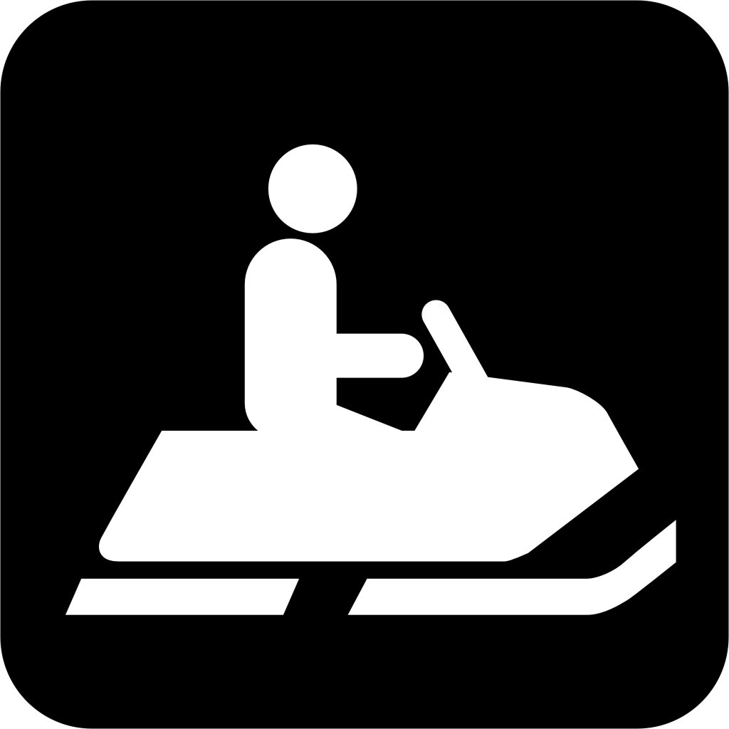 Snowmobiling International Symbol Window Wall Vinyl Decal Sticker