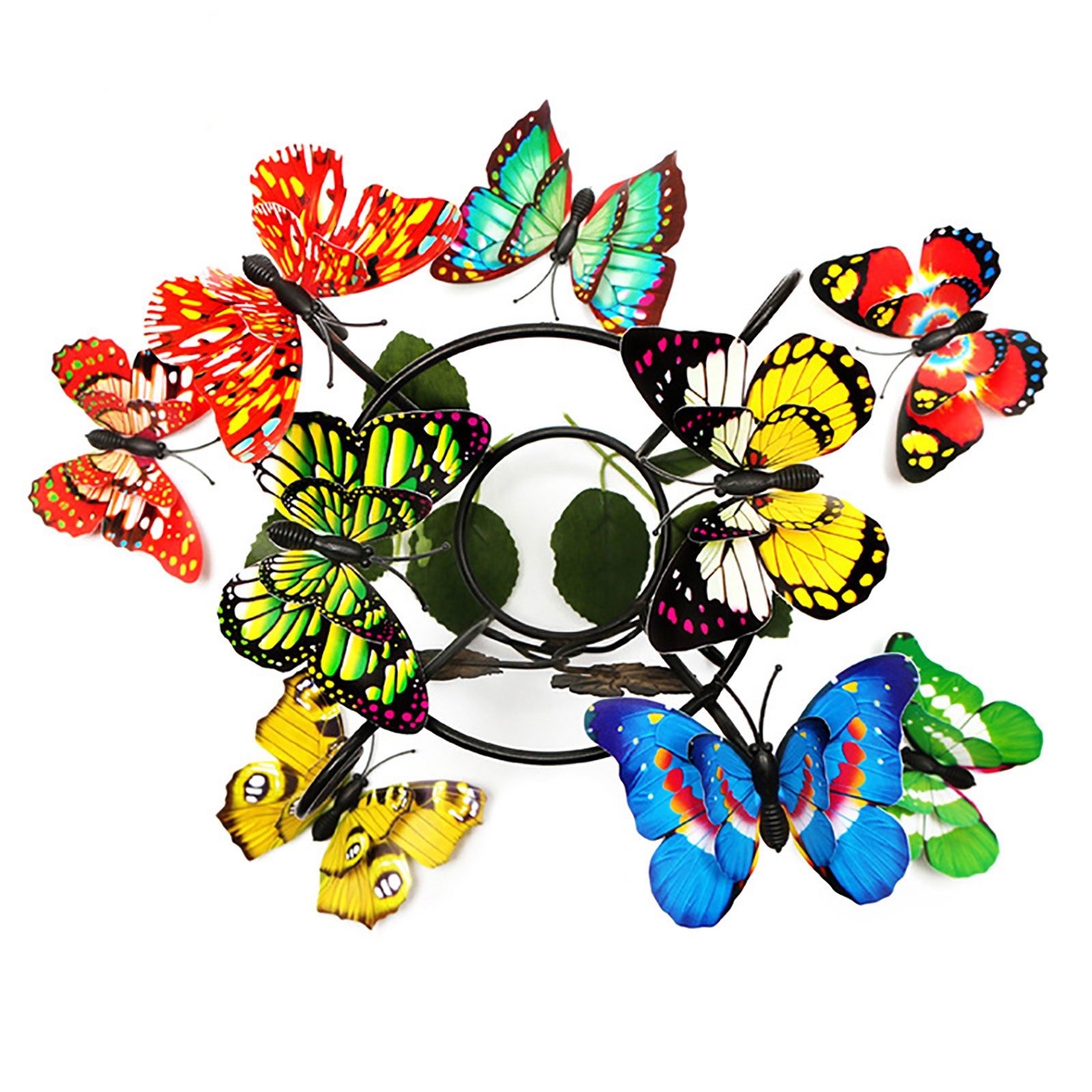 7cm 3D Mixed Color Double Layer Butterflies With Magnet Home Decoration Stickers