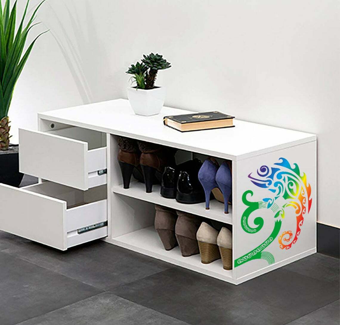 Chameleon Sticker, Vinyl Sticker, Chameleon Wall Decal, Nautical Vinyl Sticker