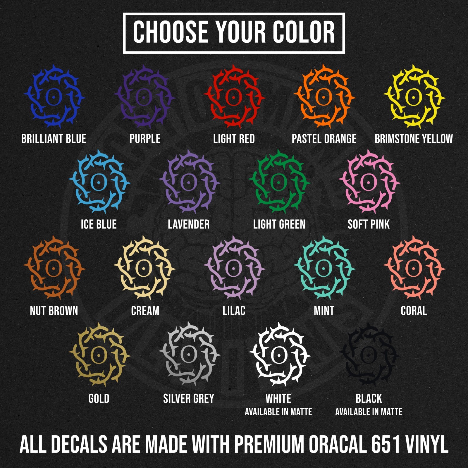 Bad Omens Band Thorns Symbol Logo Die Cut Vinyl Decal Sticker Car Window Laptop