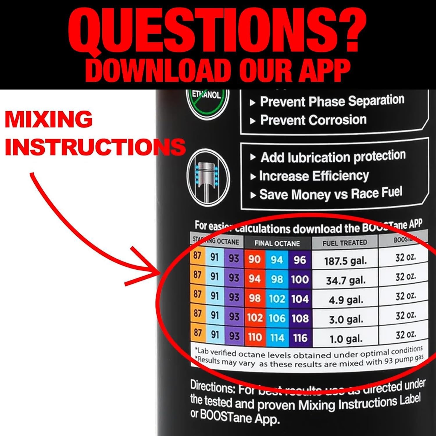 Professional Octane Booster, Formulated to Increase Octane for High-Performance