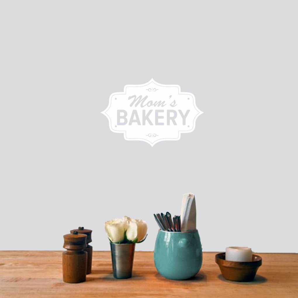 Mom's Bakery Wall Decal – Kitchen, Dining, Baking, Cooking, Wall Sticker, Art