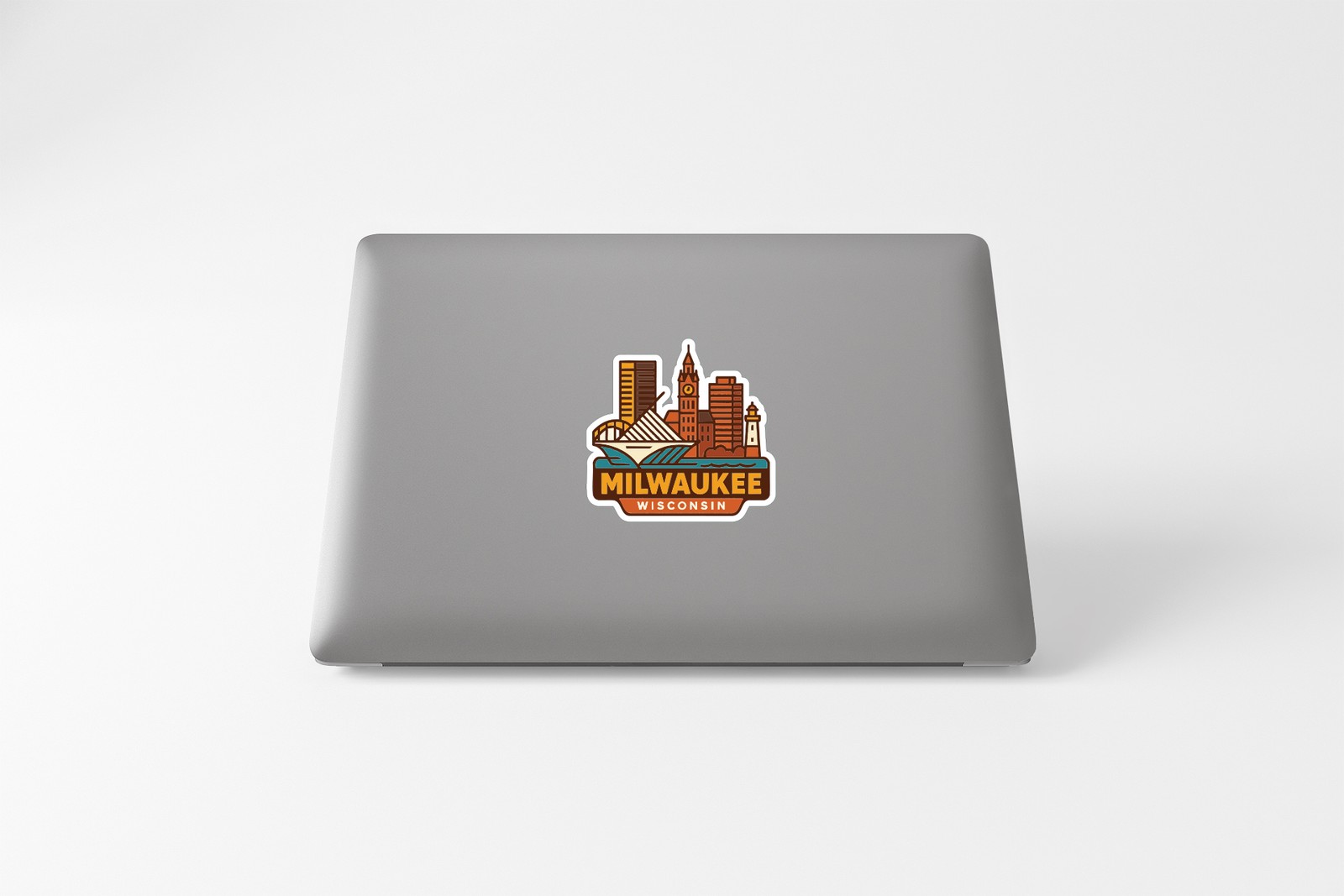 Milwaukee Wisconsin Sticker Decal Vinyl Die-Cut City Skyline Landmark Design
