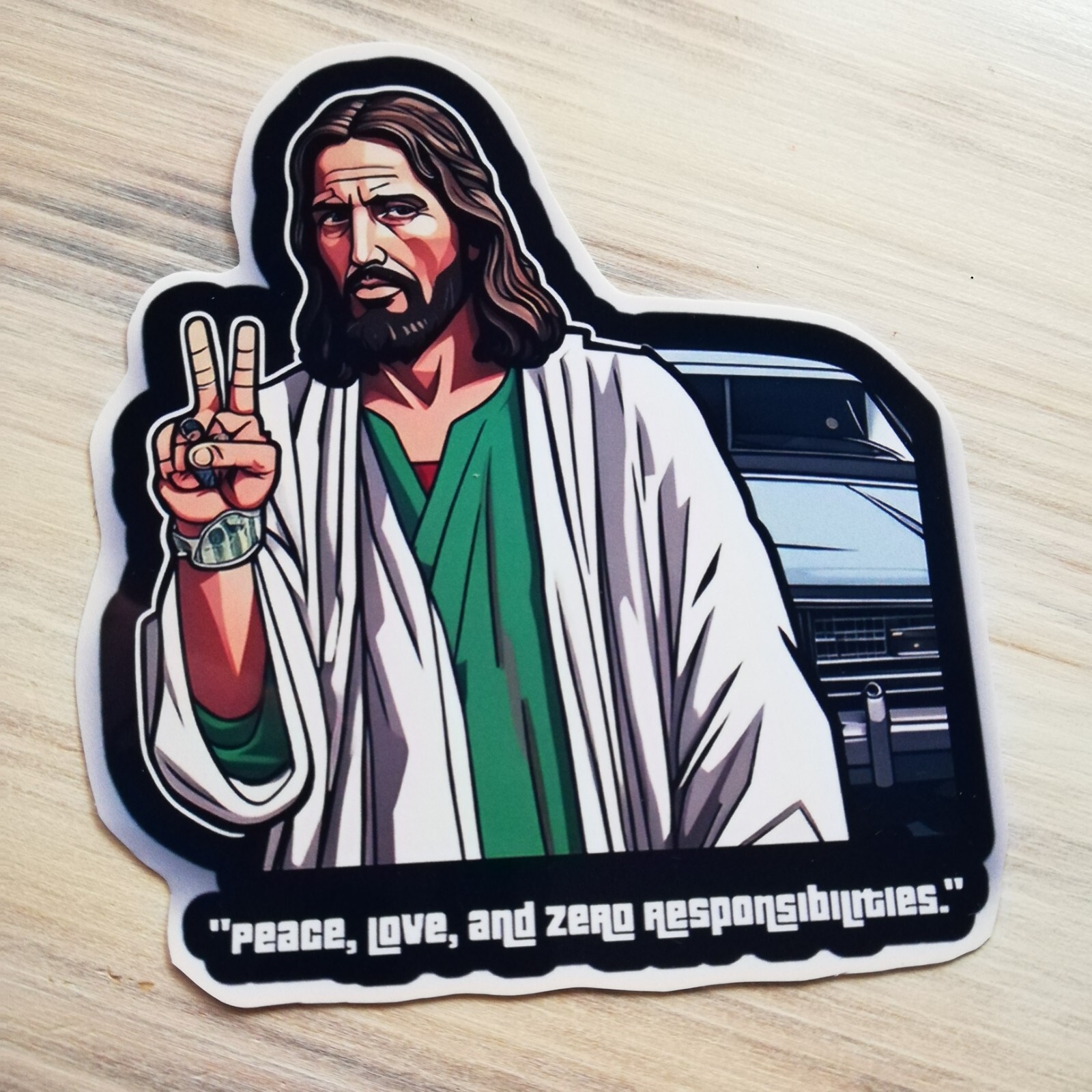 JESUS funny style game , funny , sticker , sticker