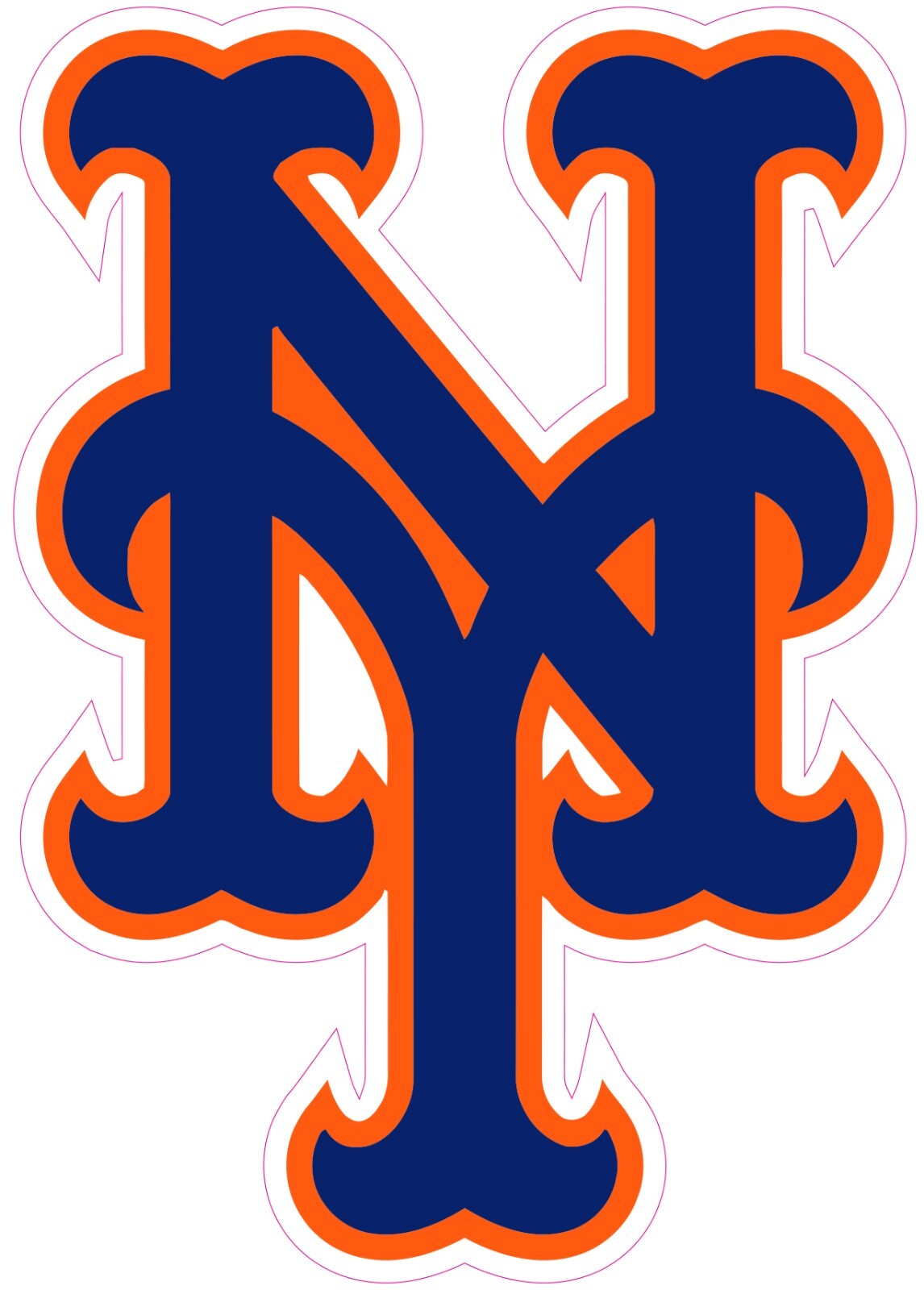 New York Mets Baseball Vinyl Decal Sticker Car Truck Bumper Tumbler Mug