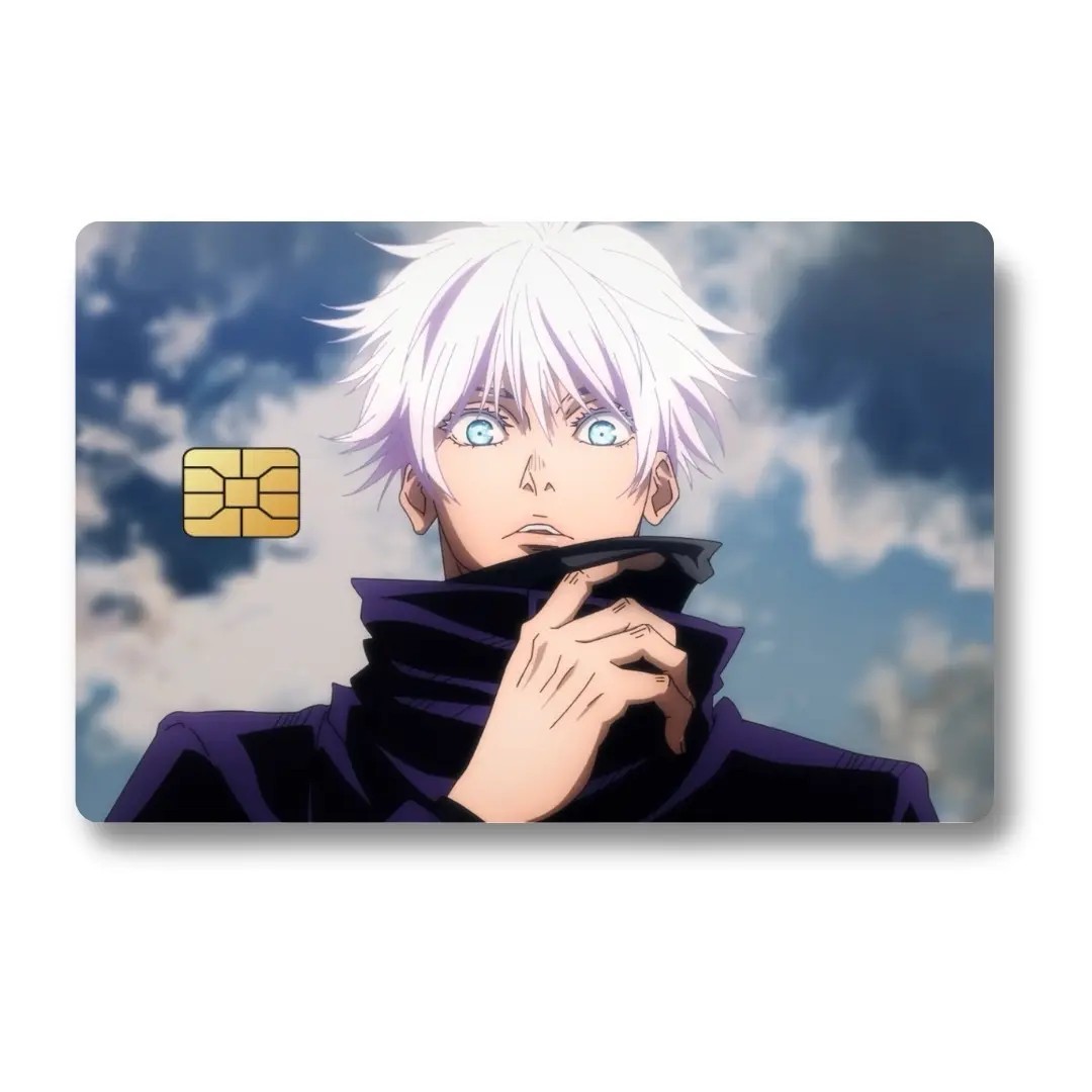 Jujutsu Kaisen Custom Decal Credit Card Cover Vinyl Skin Sticker Anime Lover Gif
