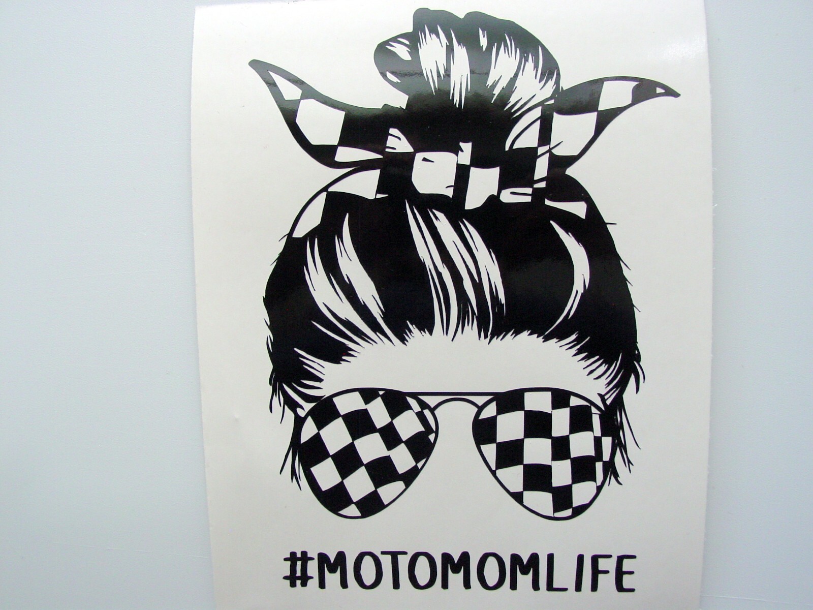Moto Mom Life Decal, MotoMomLife Decal, Racing Decal