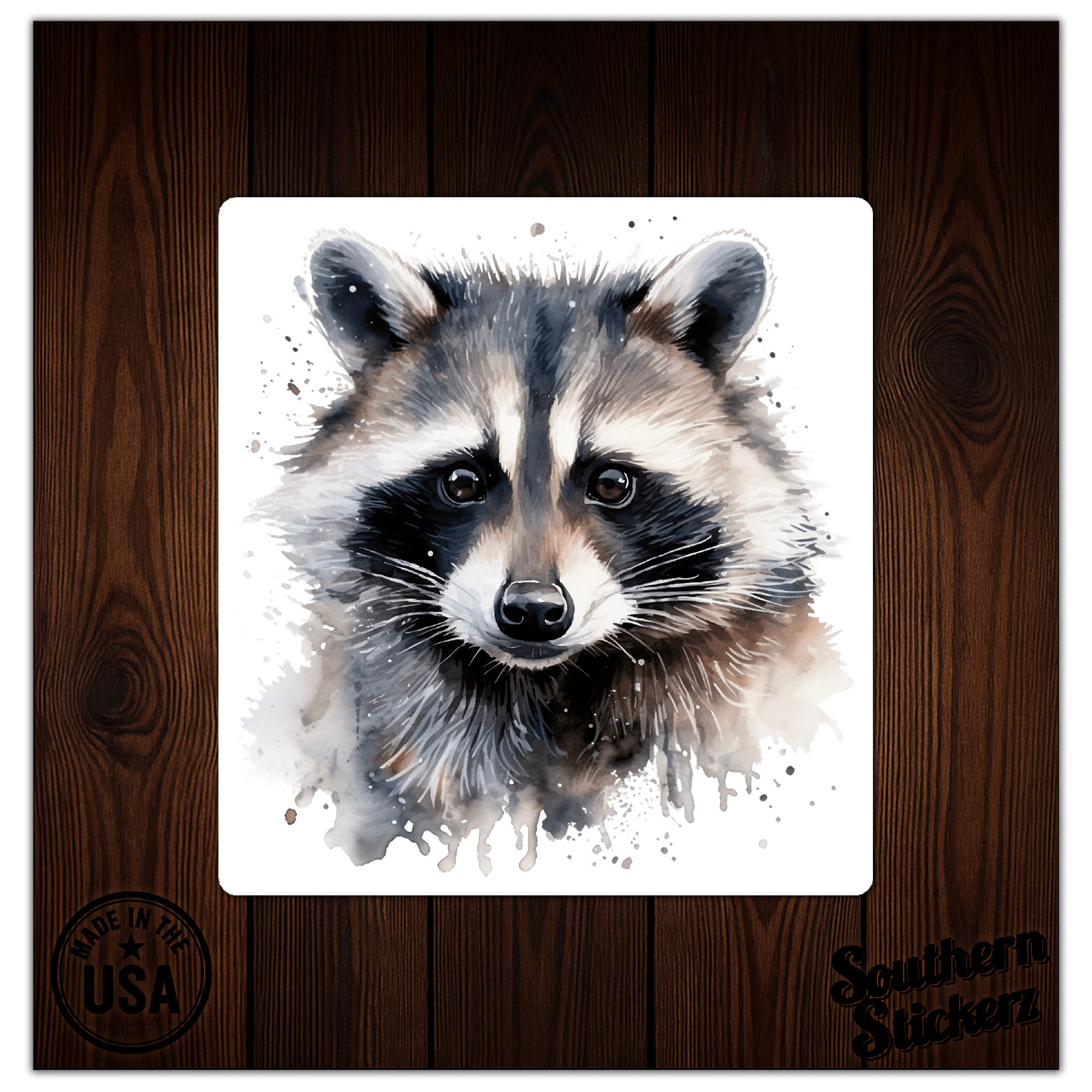 Raccoon – Vinyl Decal Sticker – Car Window Laptop – ebn9732