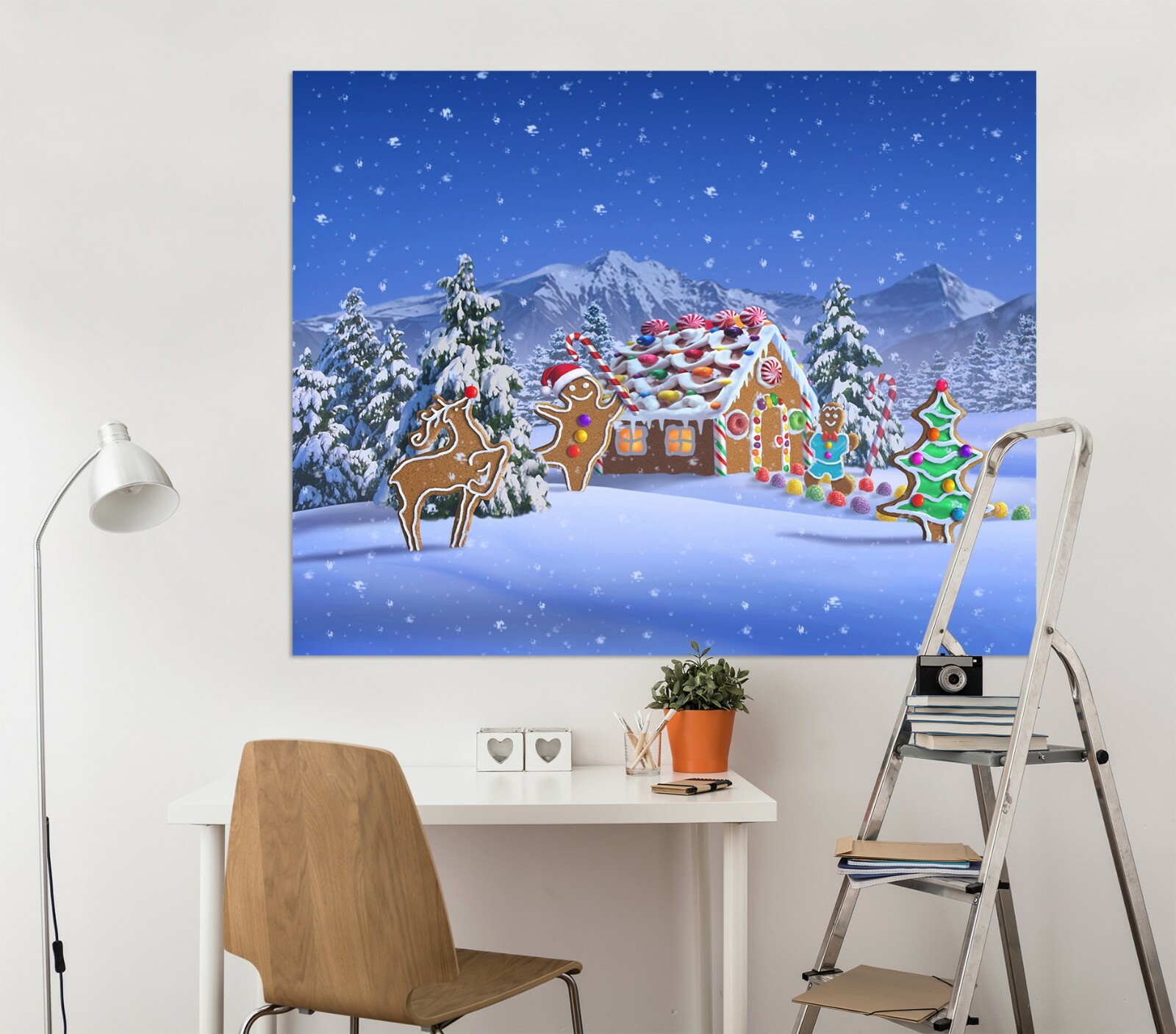 3D Fantasy Cabin ZHU449 Wall Stickers Wall Murals Wallpaper Jerry LoFaro Amy