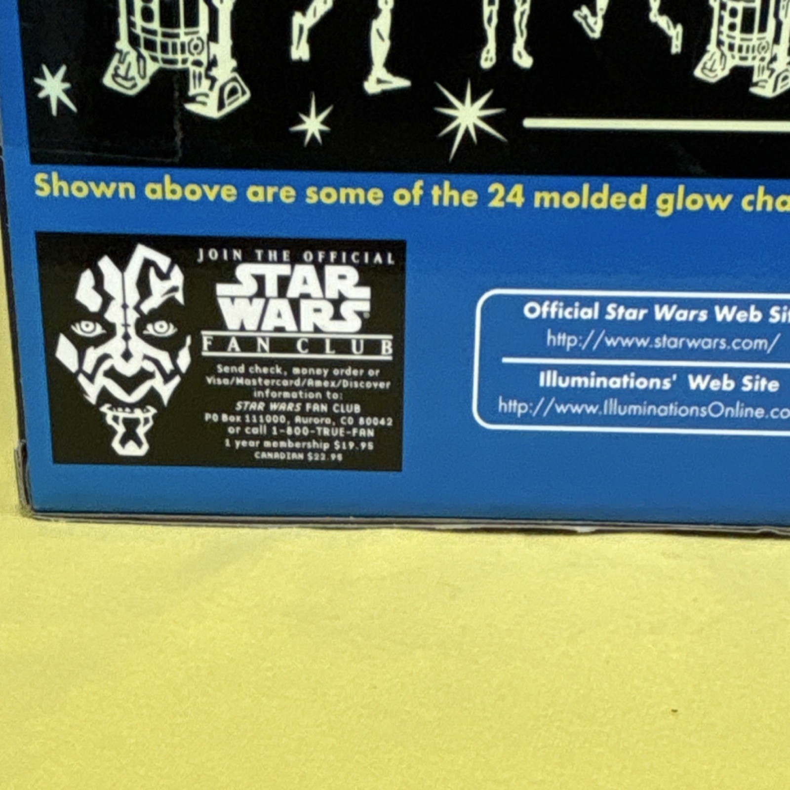 Star Wars Episode 1 ILLUMINATIONS glow in the dark Heroes Villains & Droids