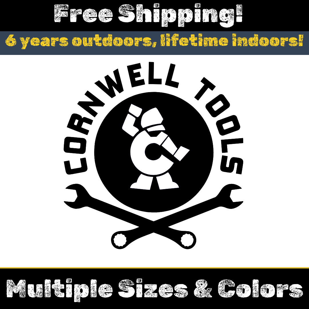 Cornwell Tools Decal – Tool Box, Truck, laptop,Window, Garage, Gift, Mechanic