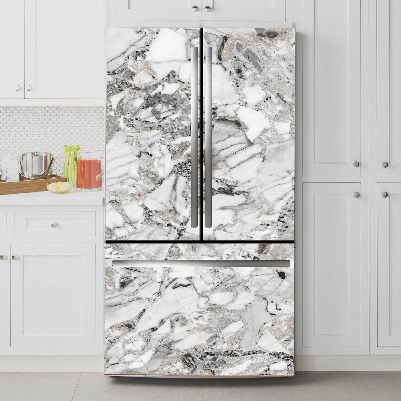 Fridge Vinyl Cover Peel Stick Wrap