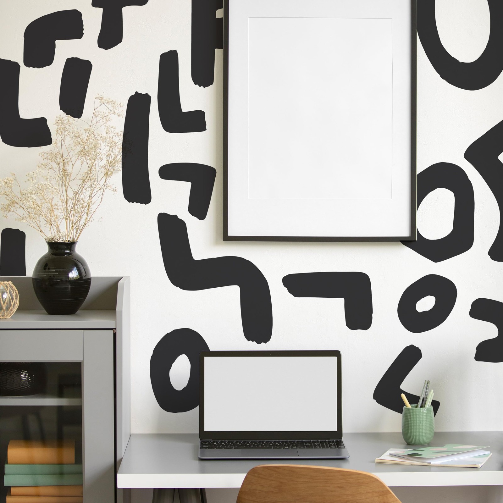 Abstract Shape Wall Decals, Peel and Stick Lovely Fun Irregular Geometry Shap…