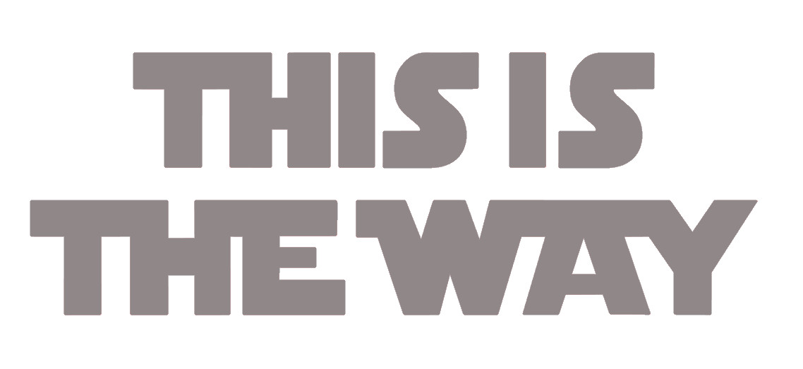 THIS IS THE WAY, STAR WARS, MANDALORIAN, Decal Stickers for Car, Laptop, Tablet