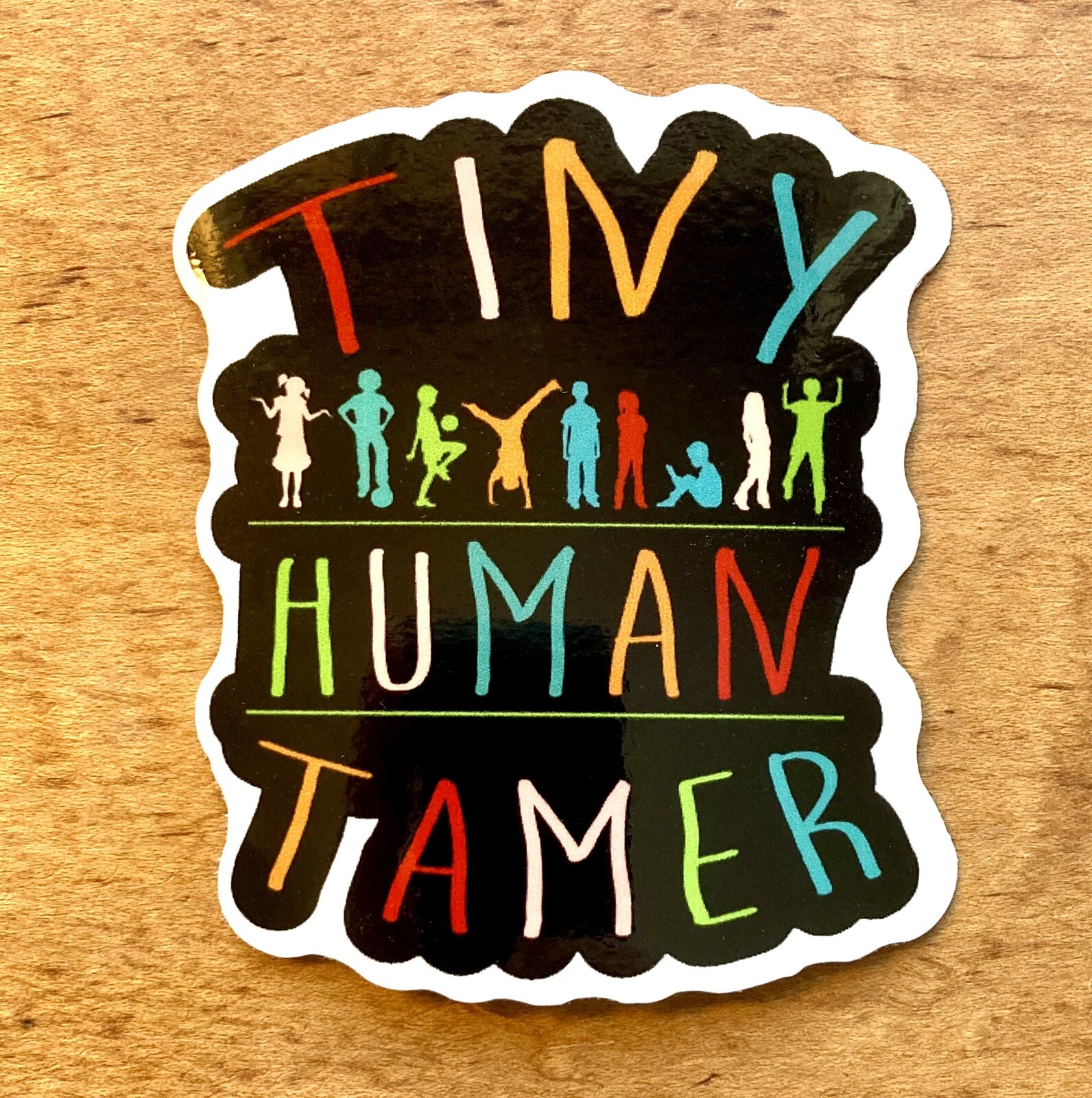 LAPTOP STICKERS, TINY HUMAN TAMER, EASY TEACHER GIFT 3” DECAL FUNNY CUTE VINYL