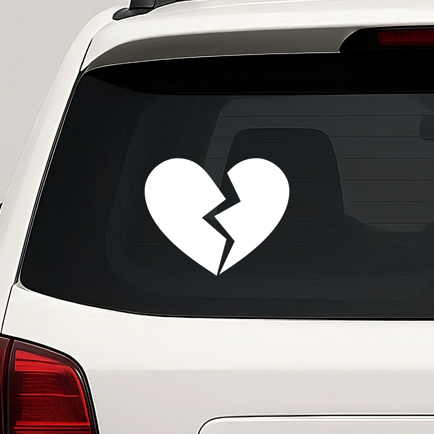 Broken Heart Vinyl Die Cut Decal Sticker – Love Cute Sad Break Heartache