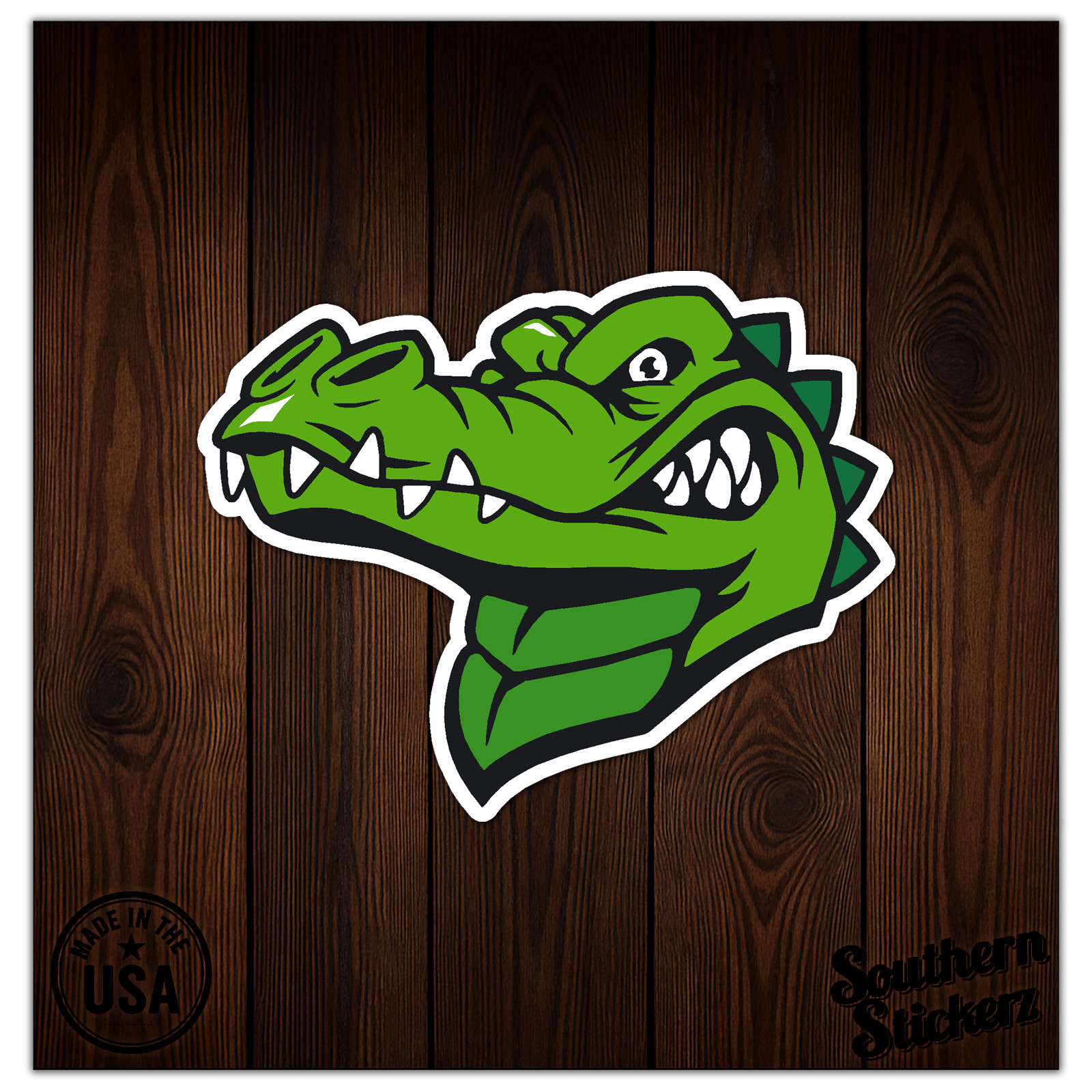 Alligator Crocodile Gator – Vinyl Decal Sticker – Car Window Laptop – ebn12071