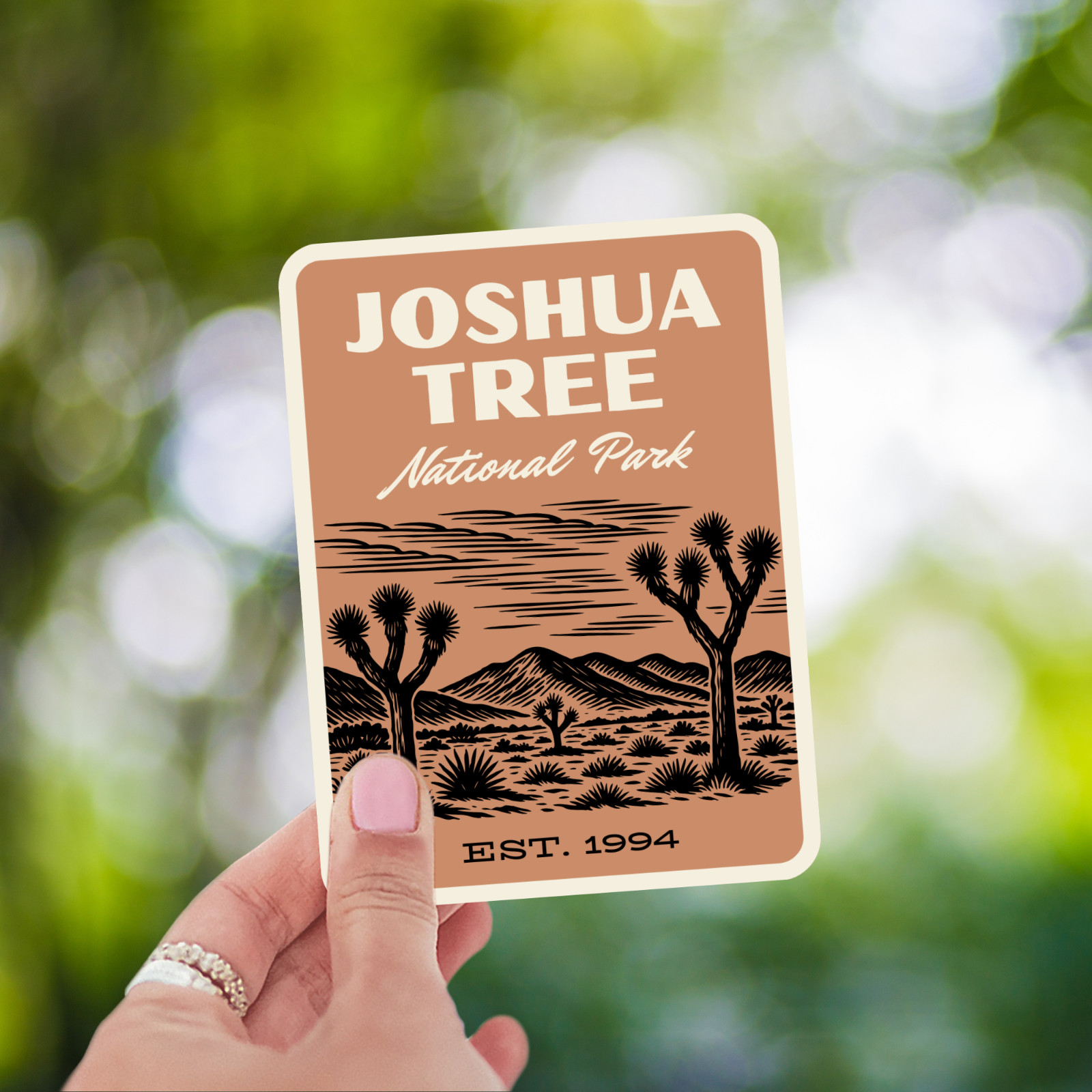 Joshua Tree National Park Sticker – Retro 1960s Style Decal