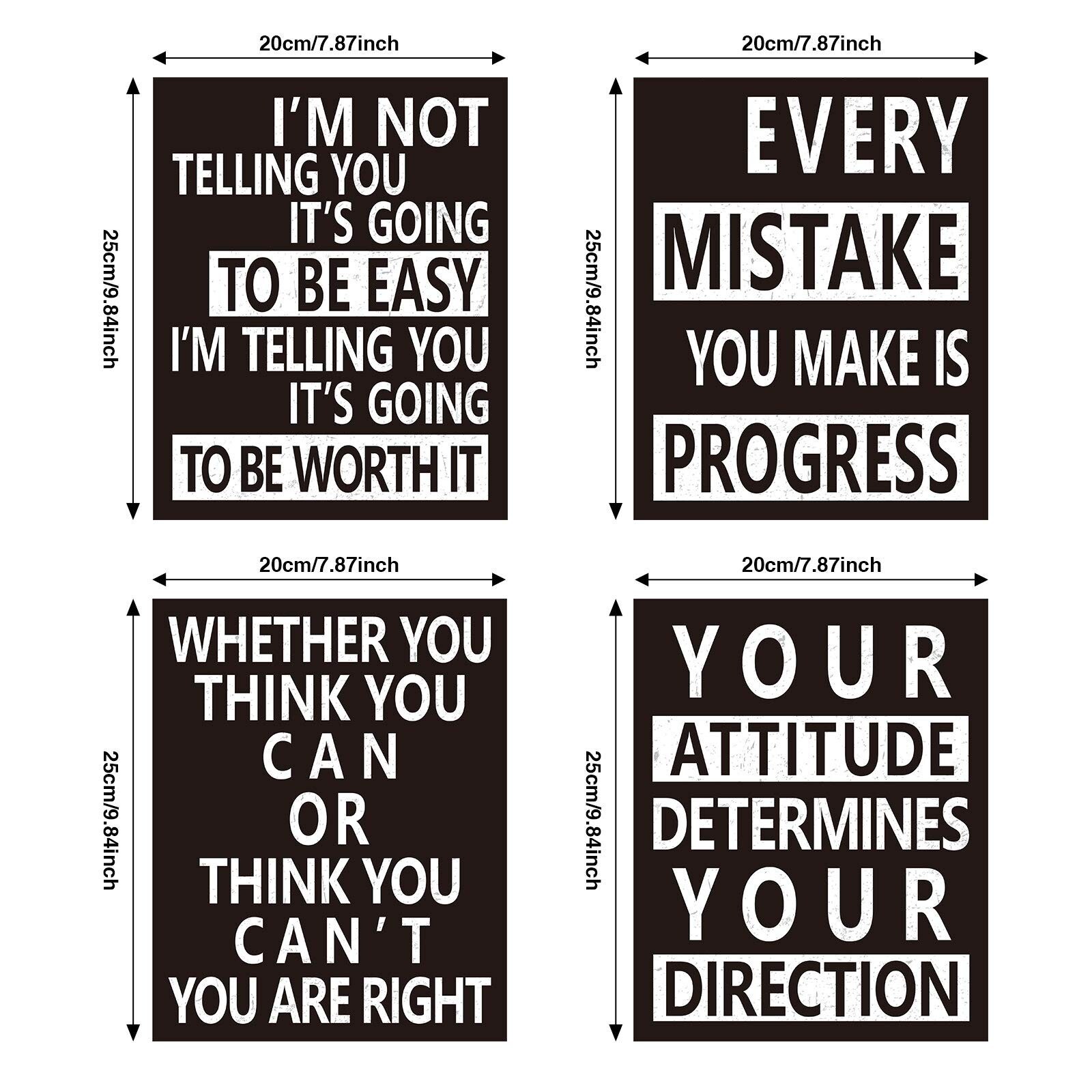 Zonon 9 Pcs Inspirational Wall Decals Spiritual Motivational Wall Stickers Po…