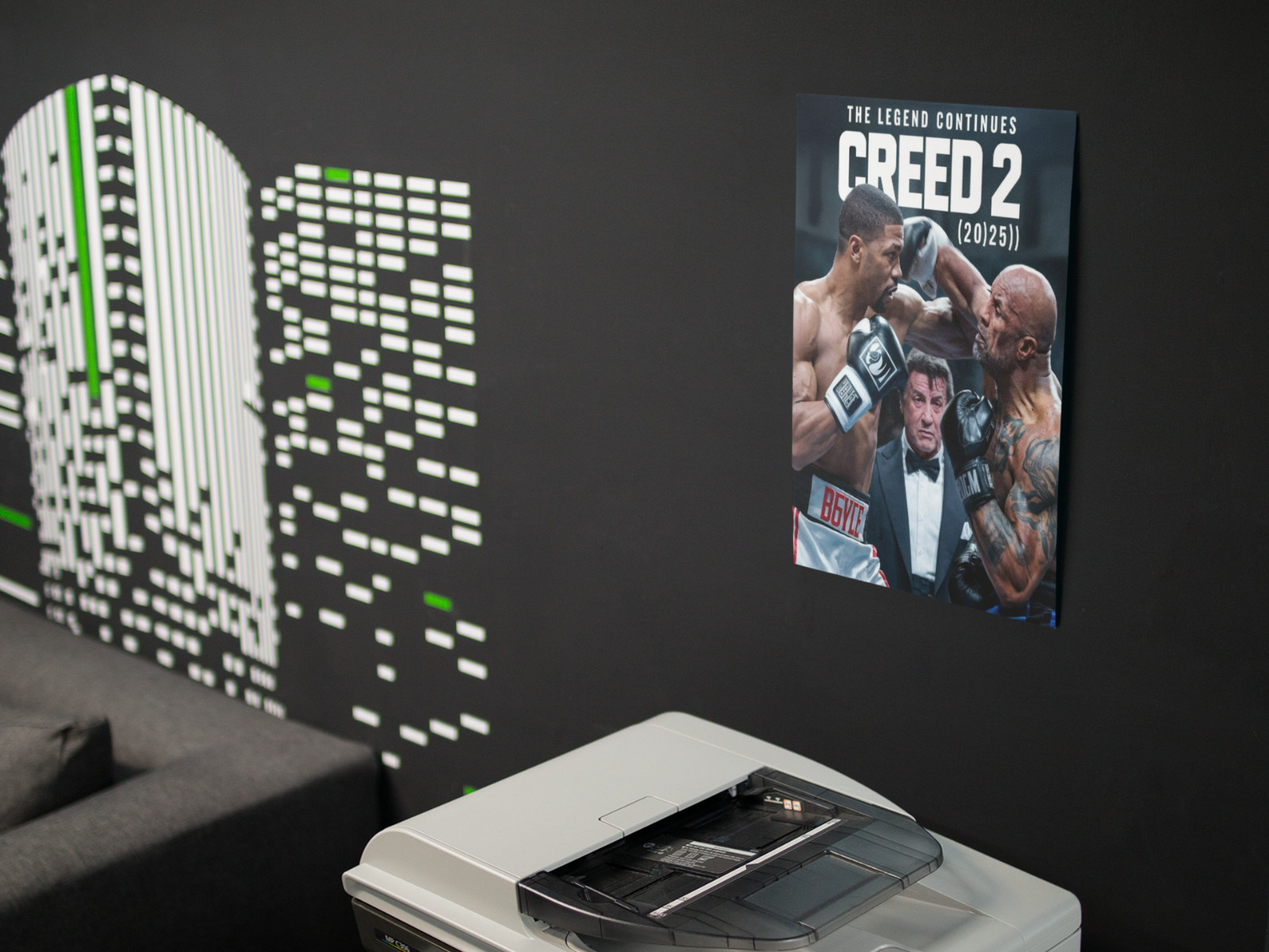 Boxing Champion Movie Inspired Wall Vinyl Decal Poster Removable Adhesive