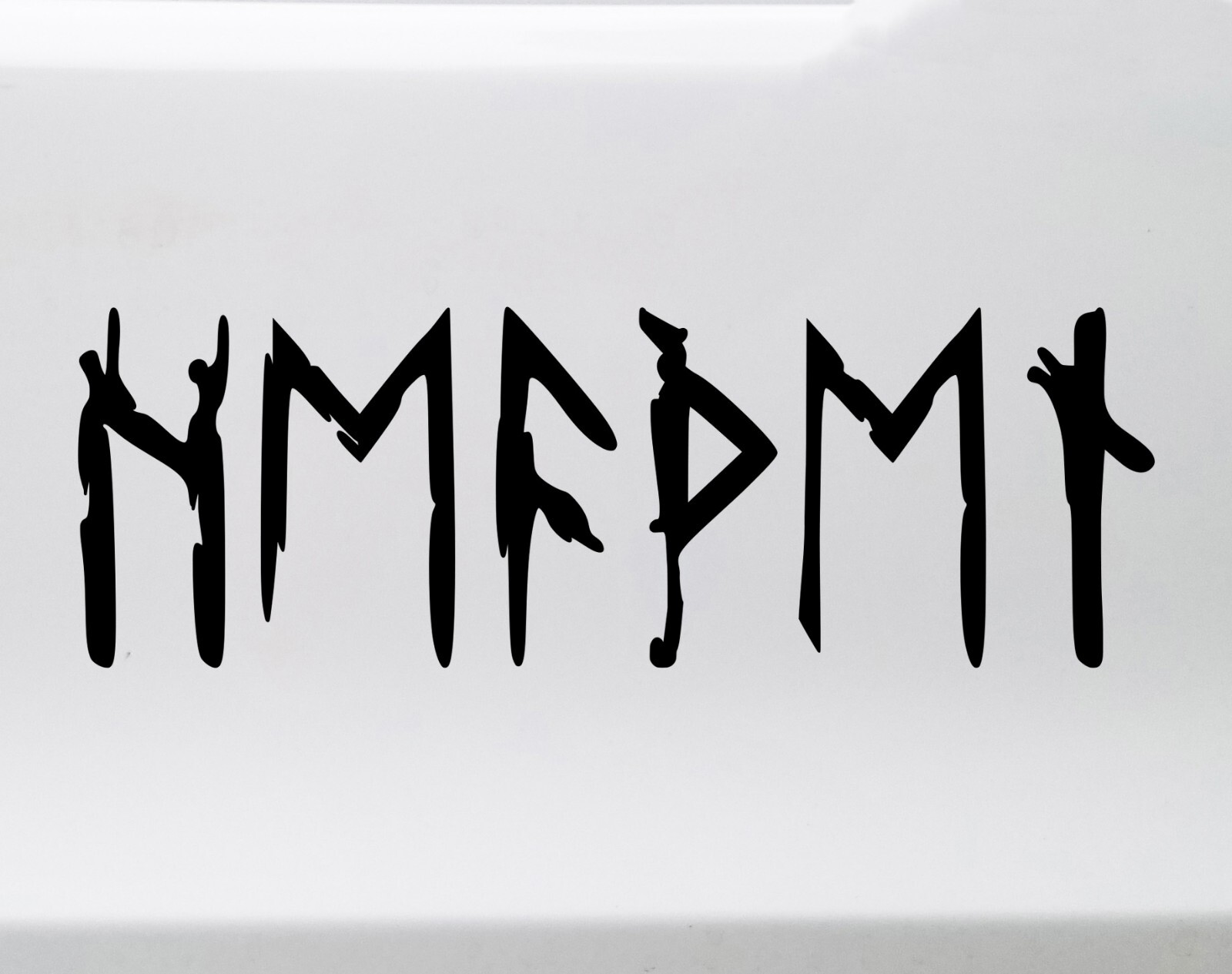 Heathen in Norse Runes Vinyl Decal V2 – Viking Elder Futhark – Die Cut Sticker