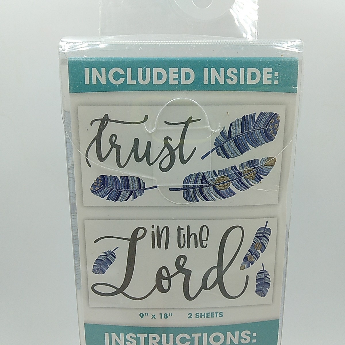 The Peel People 'Trust In The Lord' Wall Decor DIY Peel & Stick 18" x 22" NIB