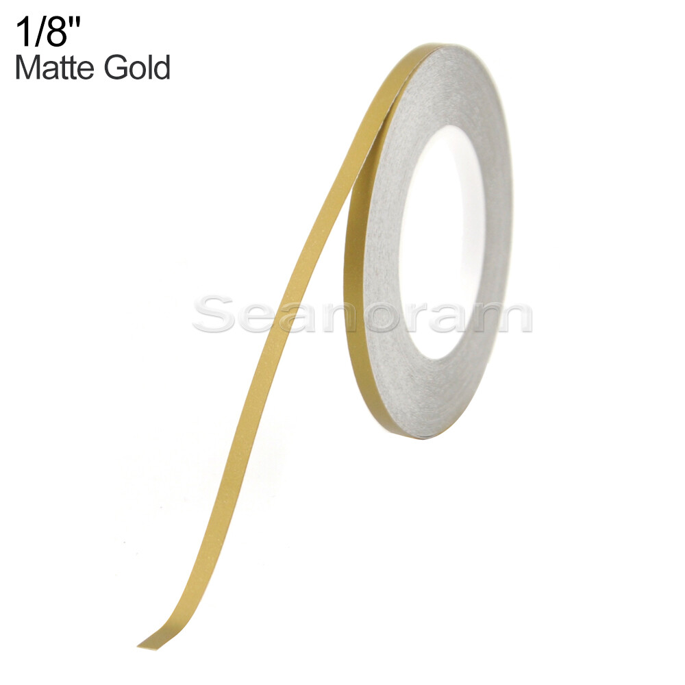1/8" 3mm Matte Gold Home Shop DIY Pinstriping Pin Stripe Decal Vinyl Sticker