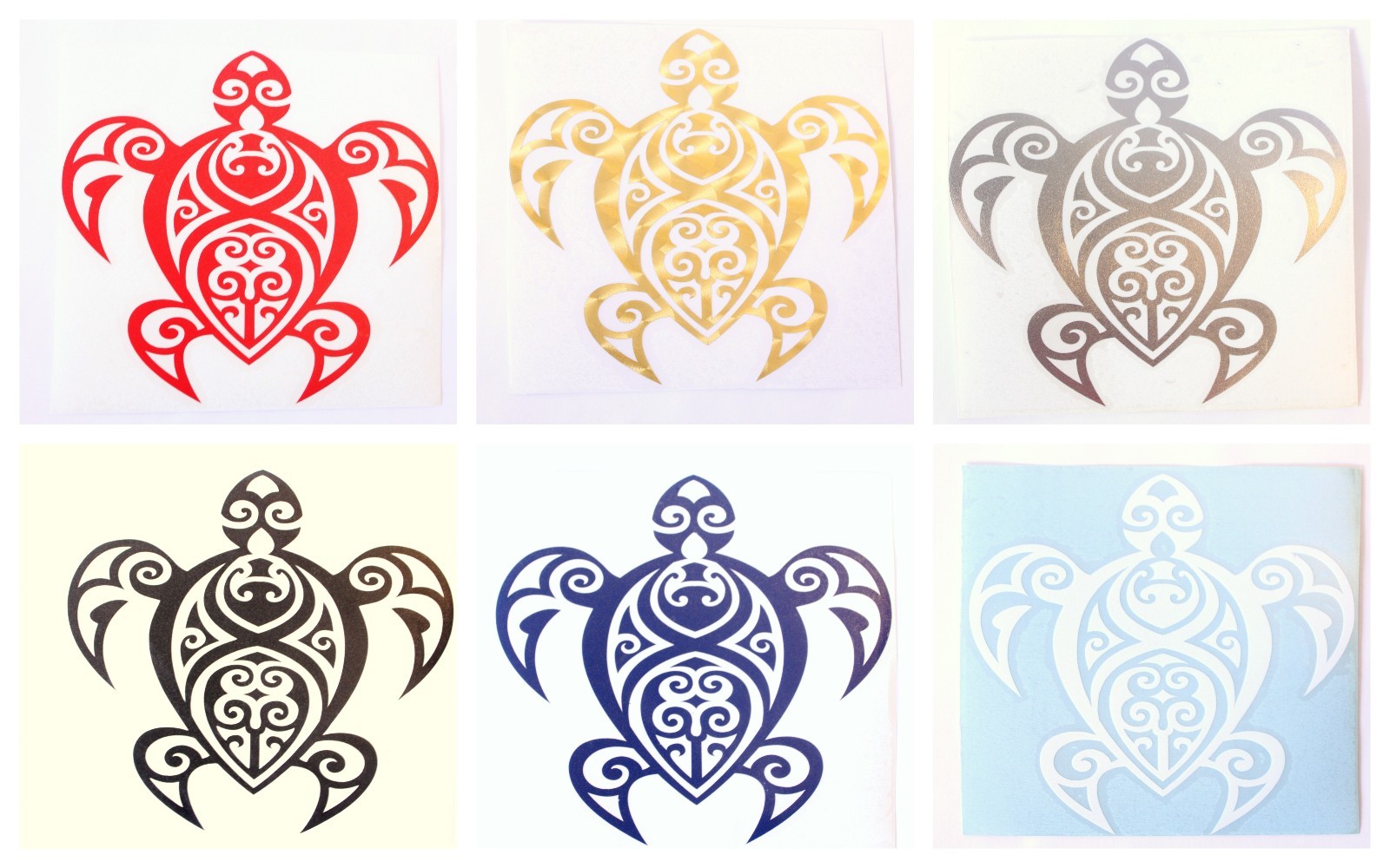 Tribal Honu Turtle Decal Hawaii Hawaiian Car Truck Sticker ~ 4 Sizes & 5 Colors