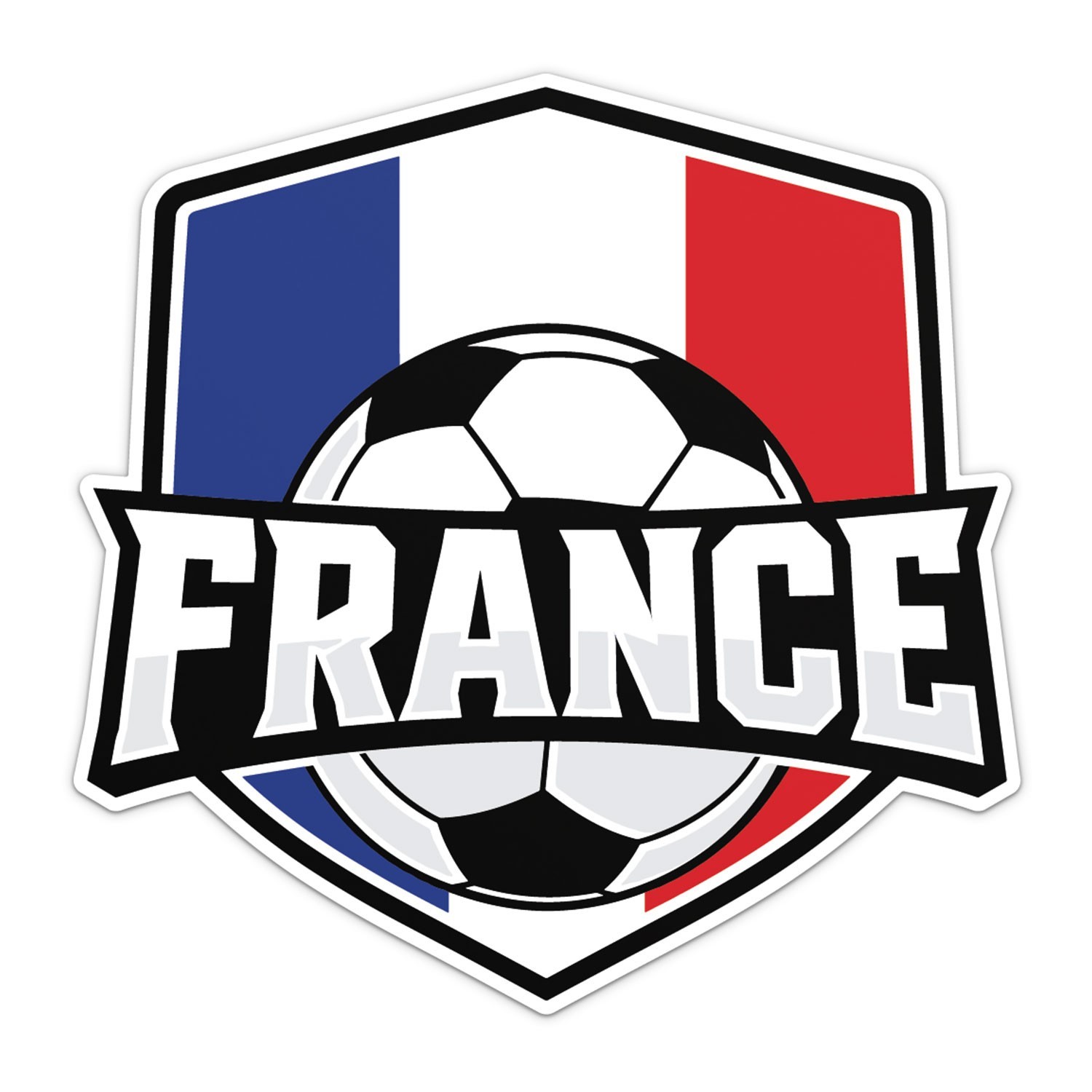 France Flag Soccer National Football Team Sticker Car Bumper Vinyl Decal