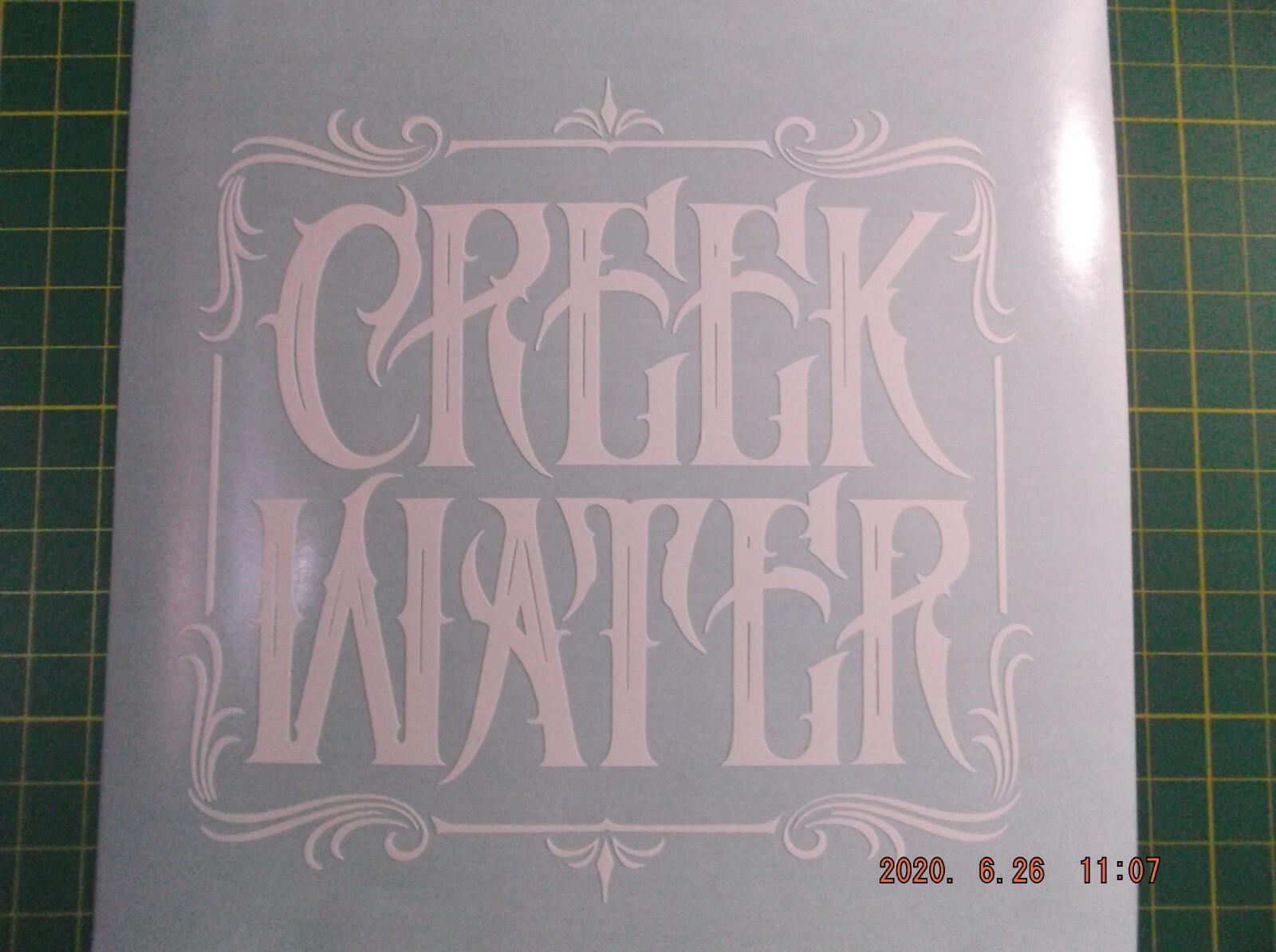CREEK WATER Slumerican Decal for Car, Truck, Window, or Any Smooth Surface