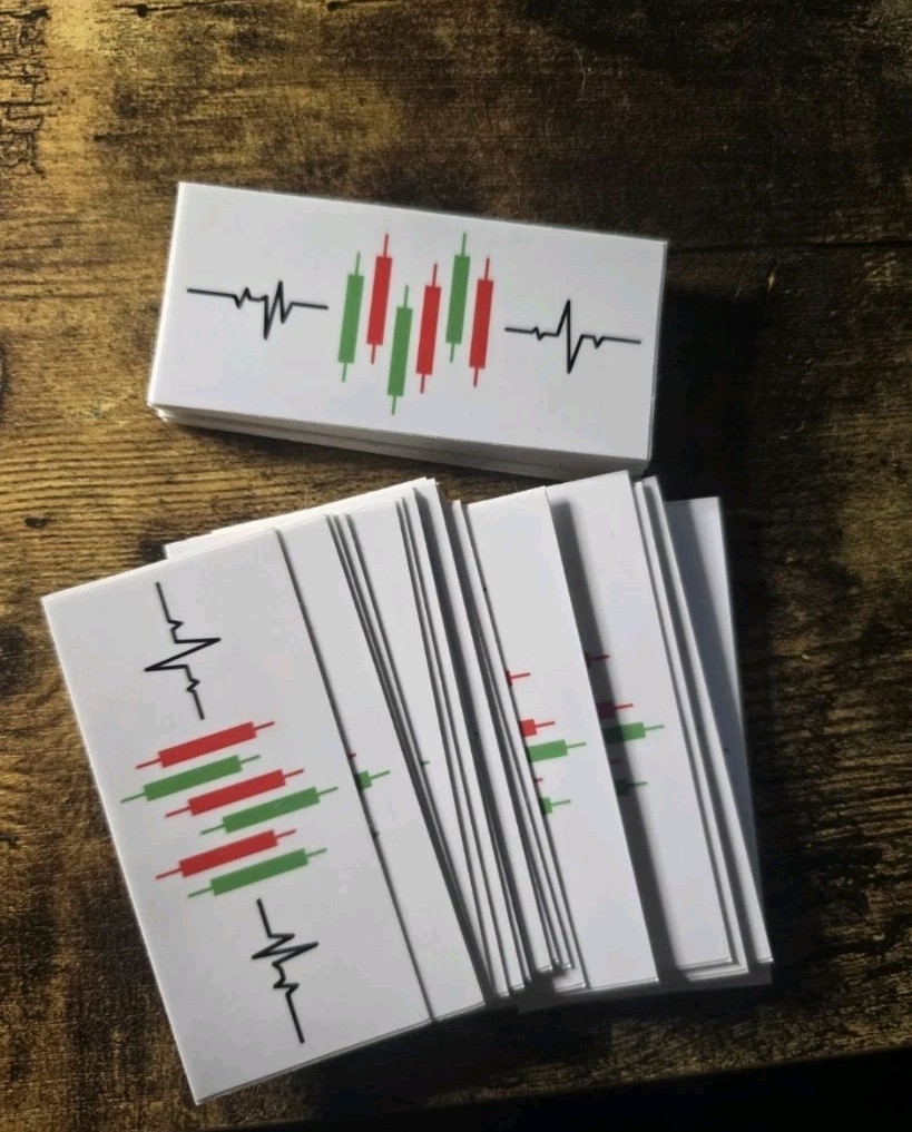 Trading Chart Candle Heartbeat Sticker For Investors, Day Traders, Crypto